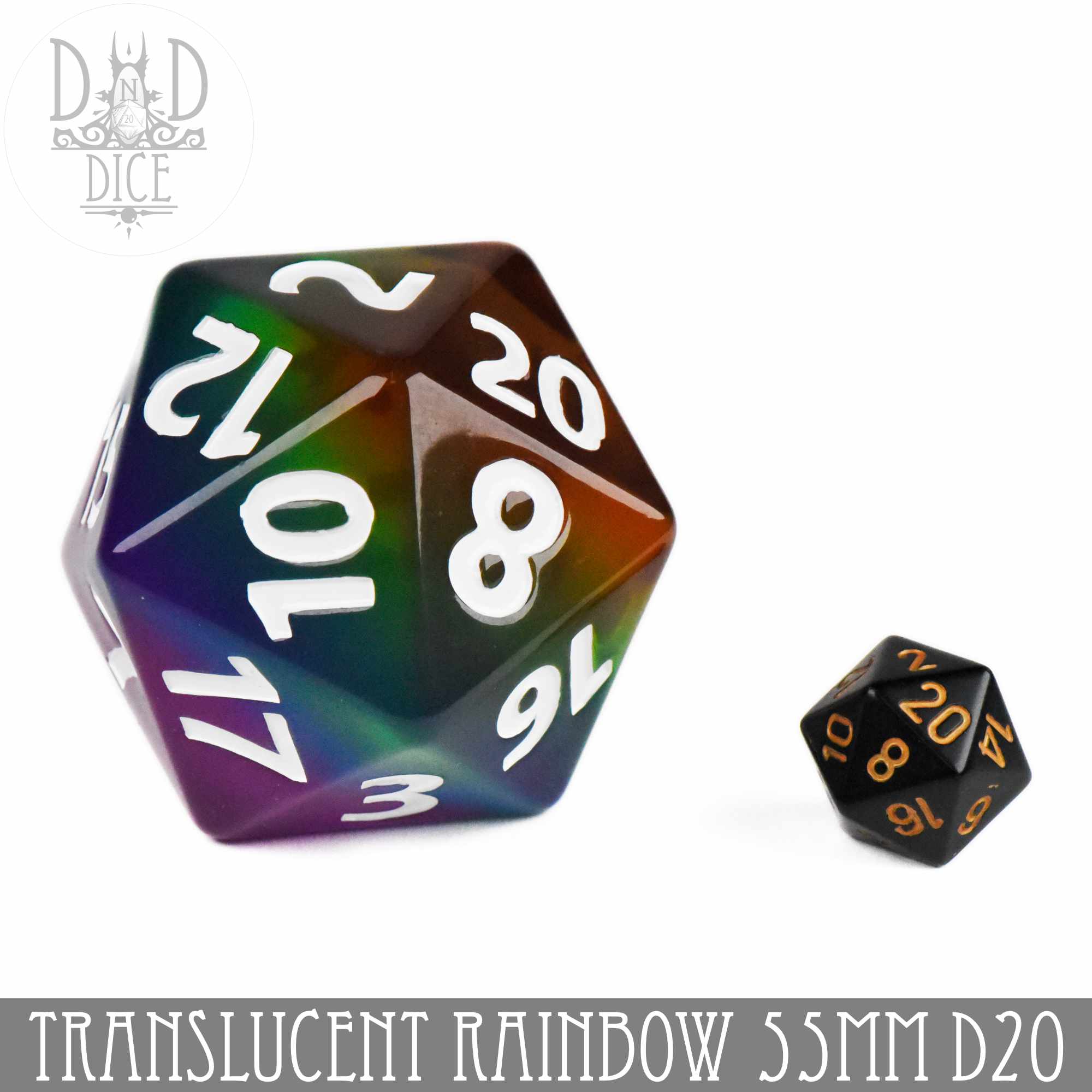 55mm D20 - Translucent Rainbow - Image 2