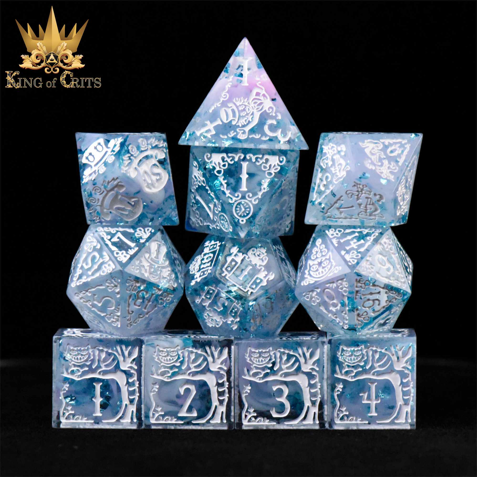 Alice's Wonderland 11 Dice Set with Gift Box (Sharp Edge) - Image 4
