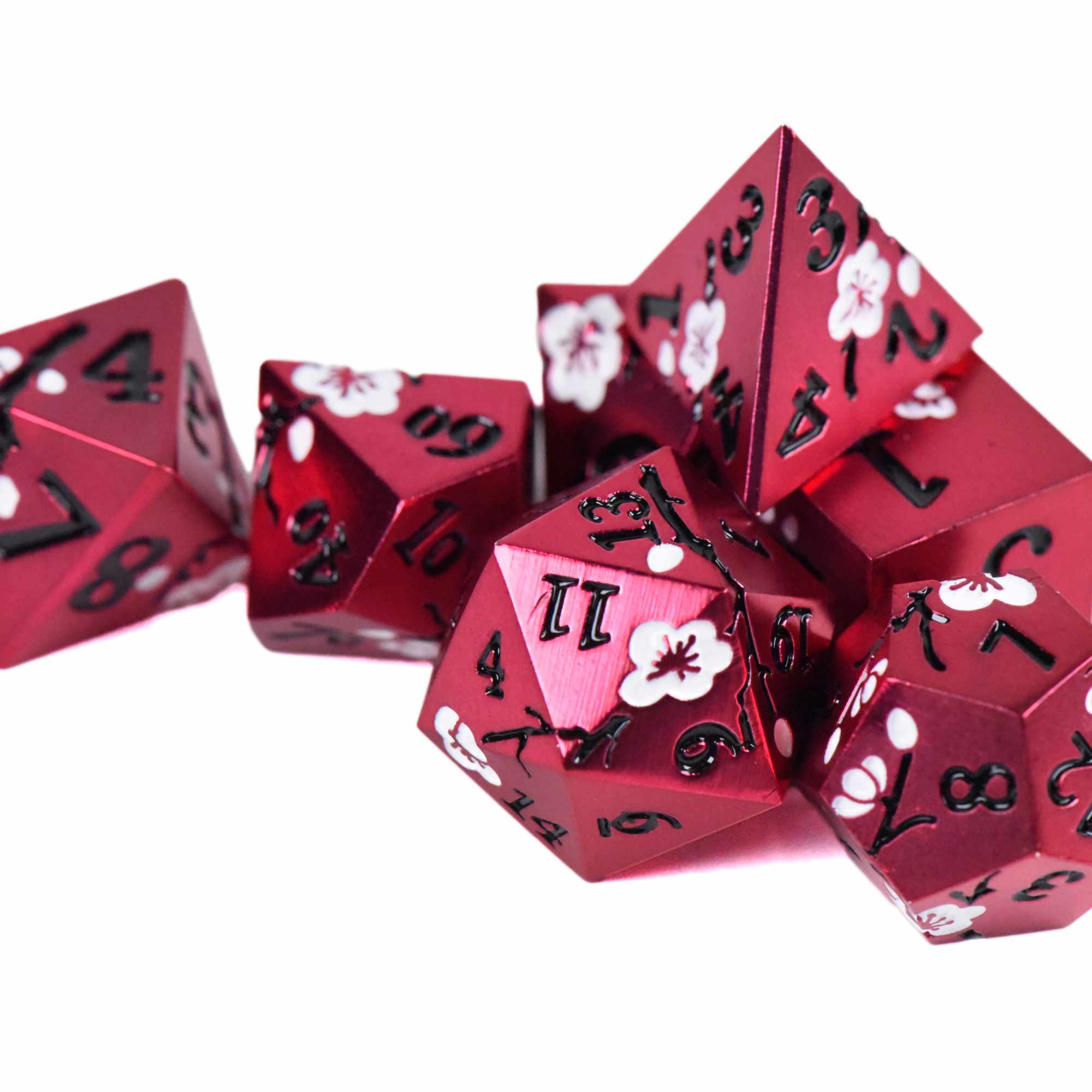 Apple Blossom Metal Dice Set - Image 2
