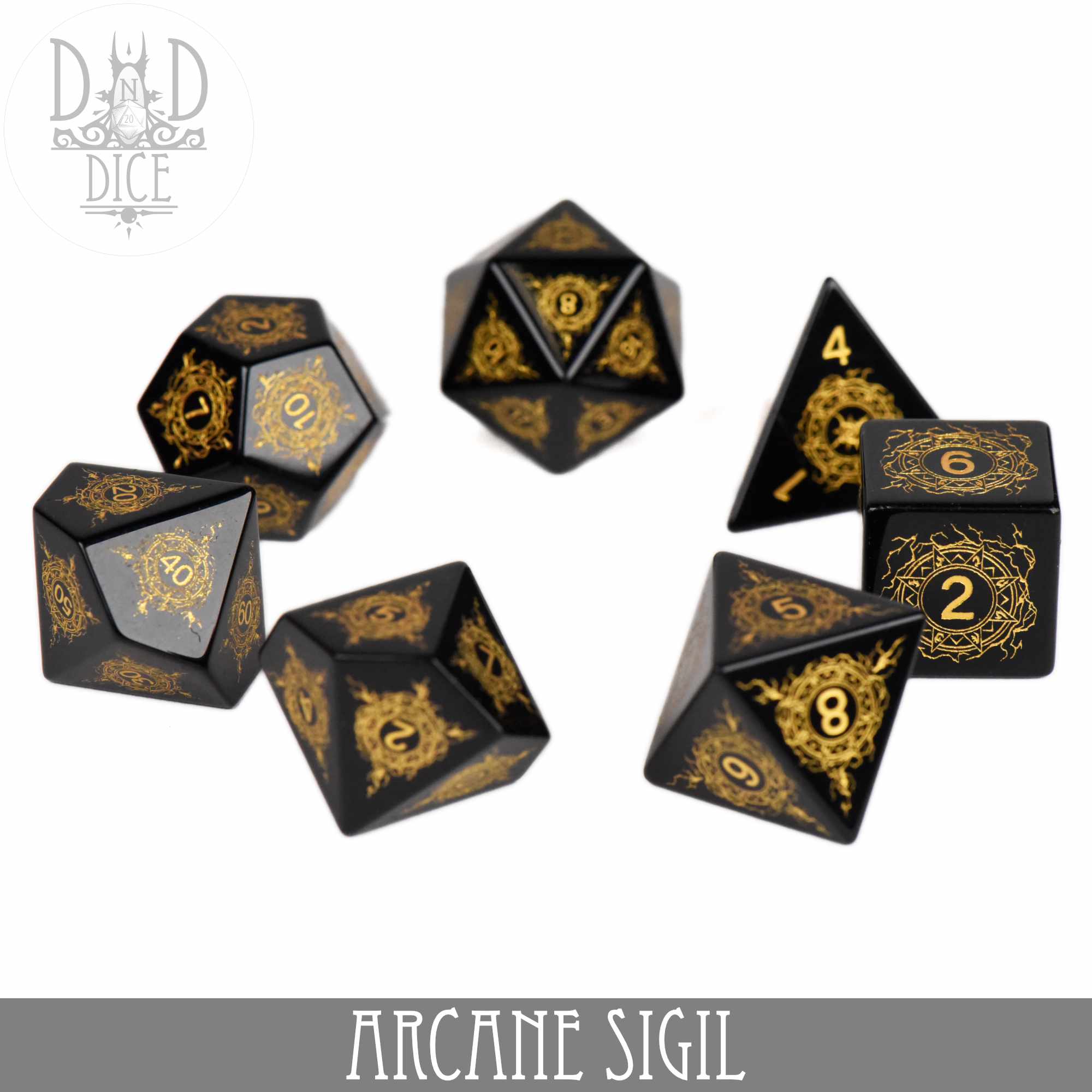 Arcane Sigil Gemstone Dice Set (Gift Box) - Image 3