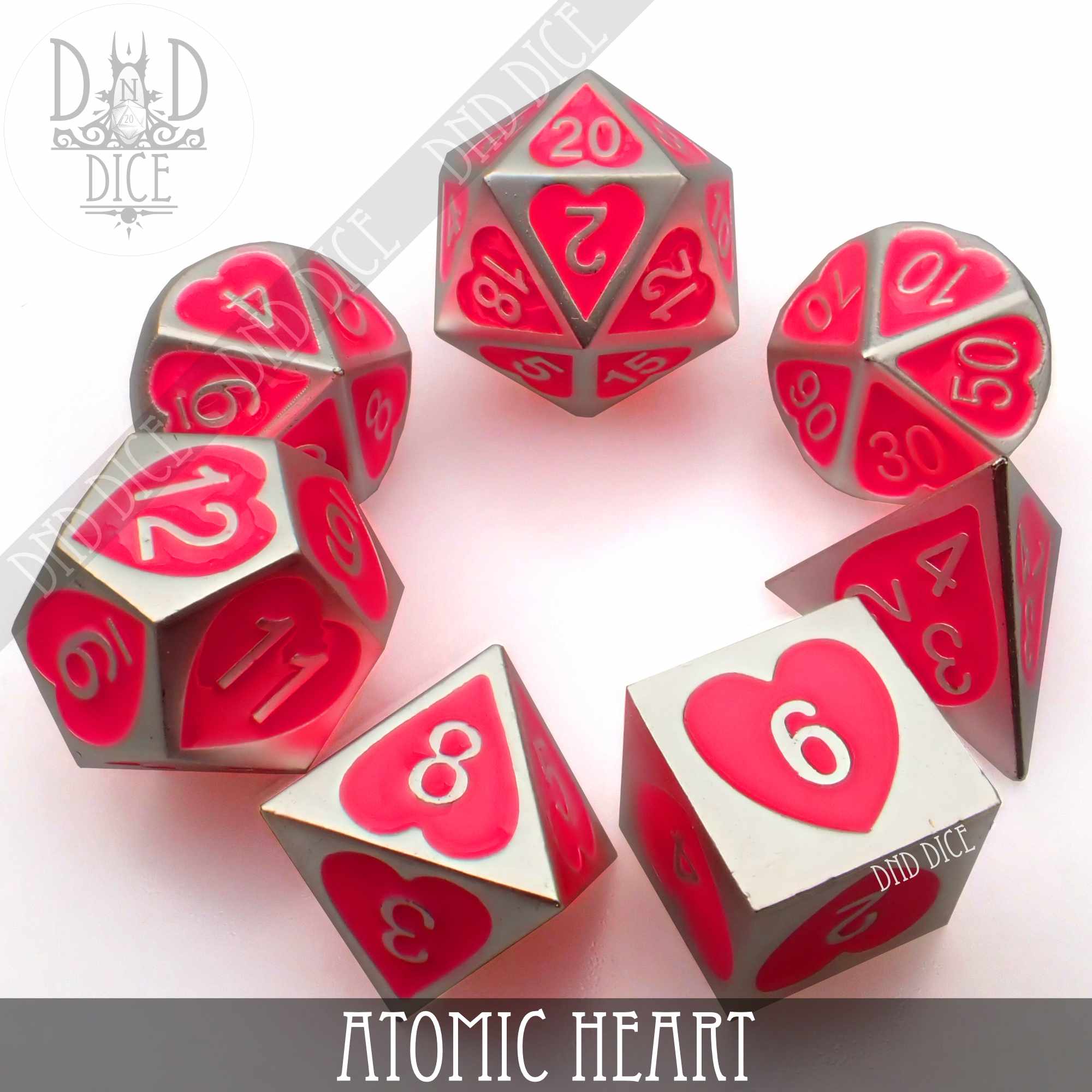 Atomic Heart Metal Dice Set - Image 3