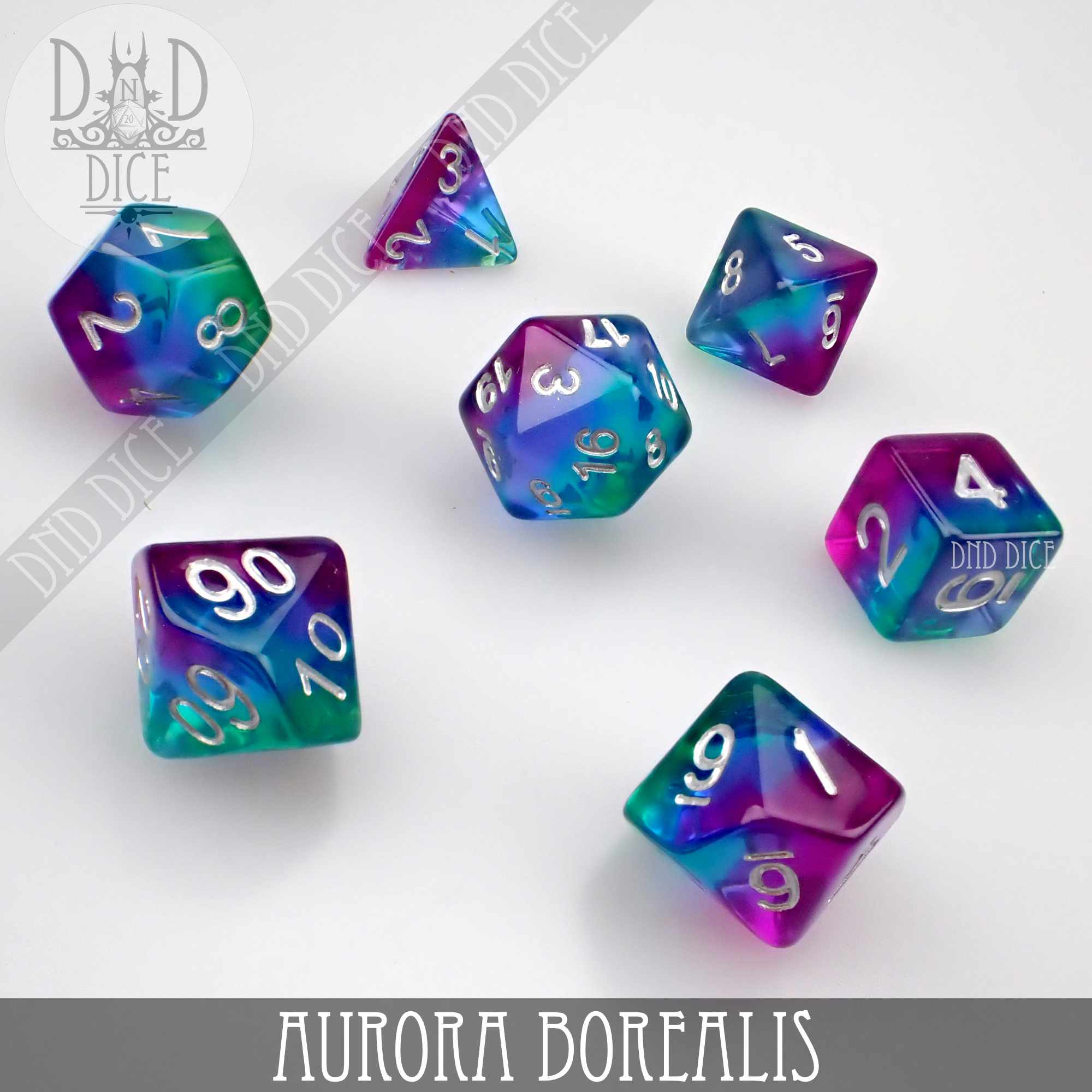 Aurora Borealis Dice Set - Image 3