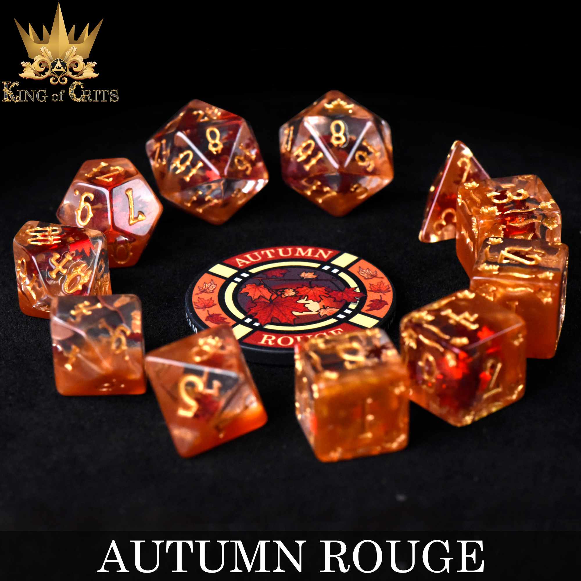 Autumn Rouge 11 Dice Set - Image 3