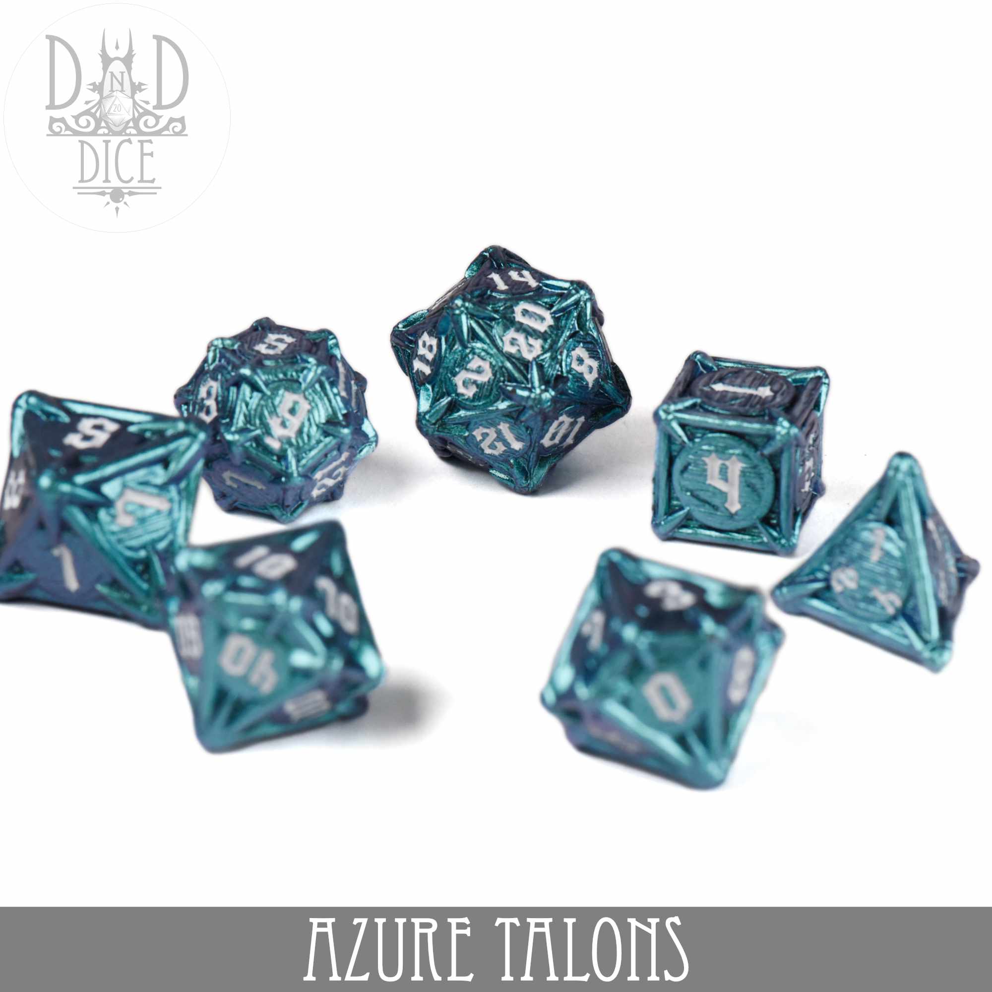 Azure Talons Metal Dice Set - Image 2