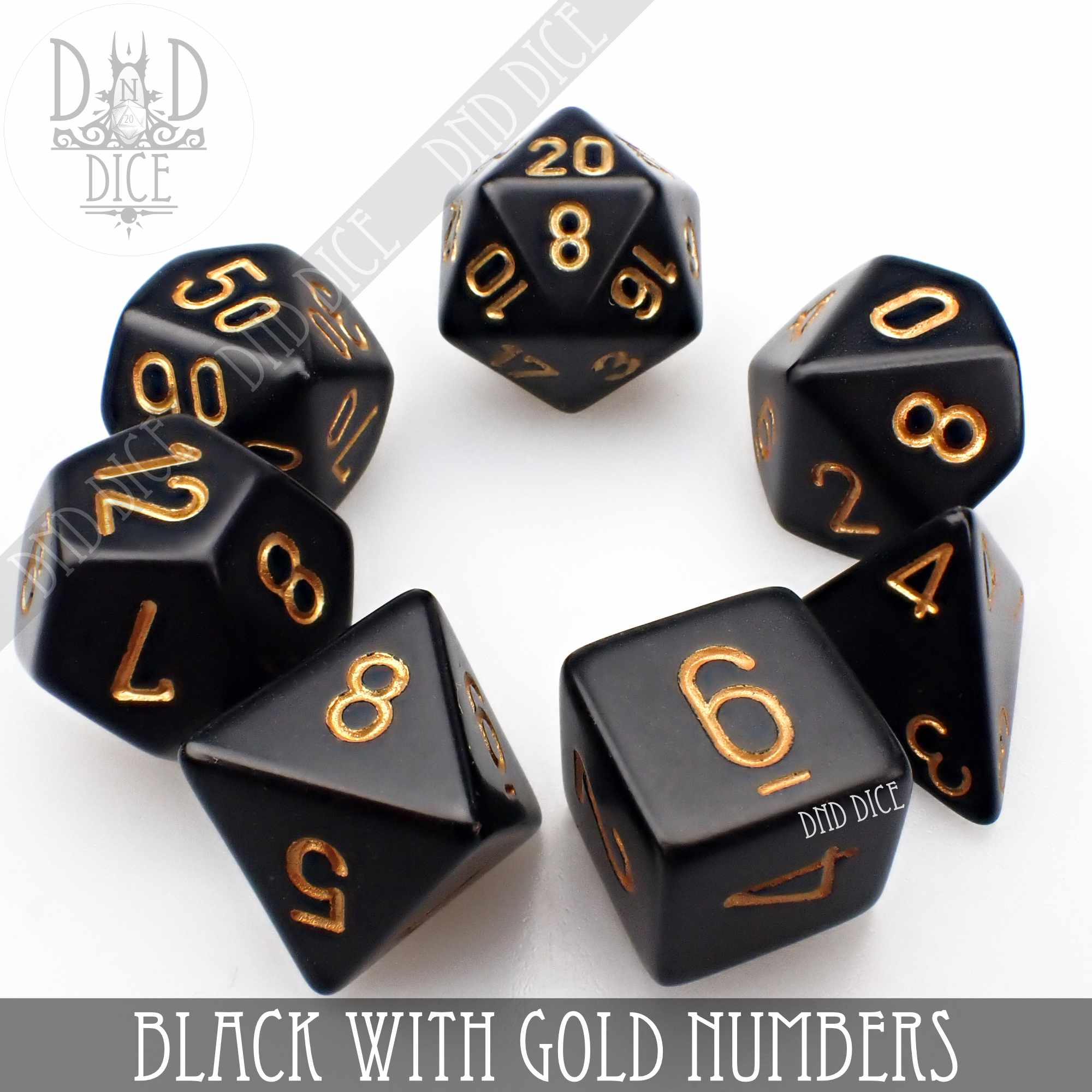 Black with Gold Numbers Build Your Own Set - Image 3