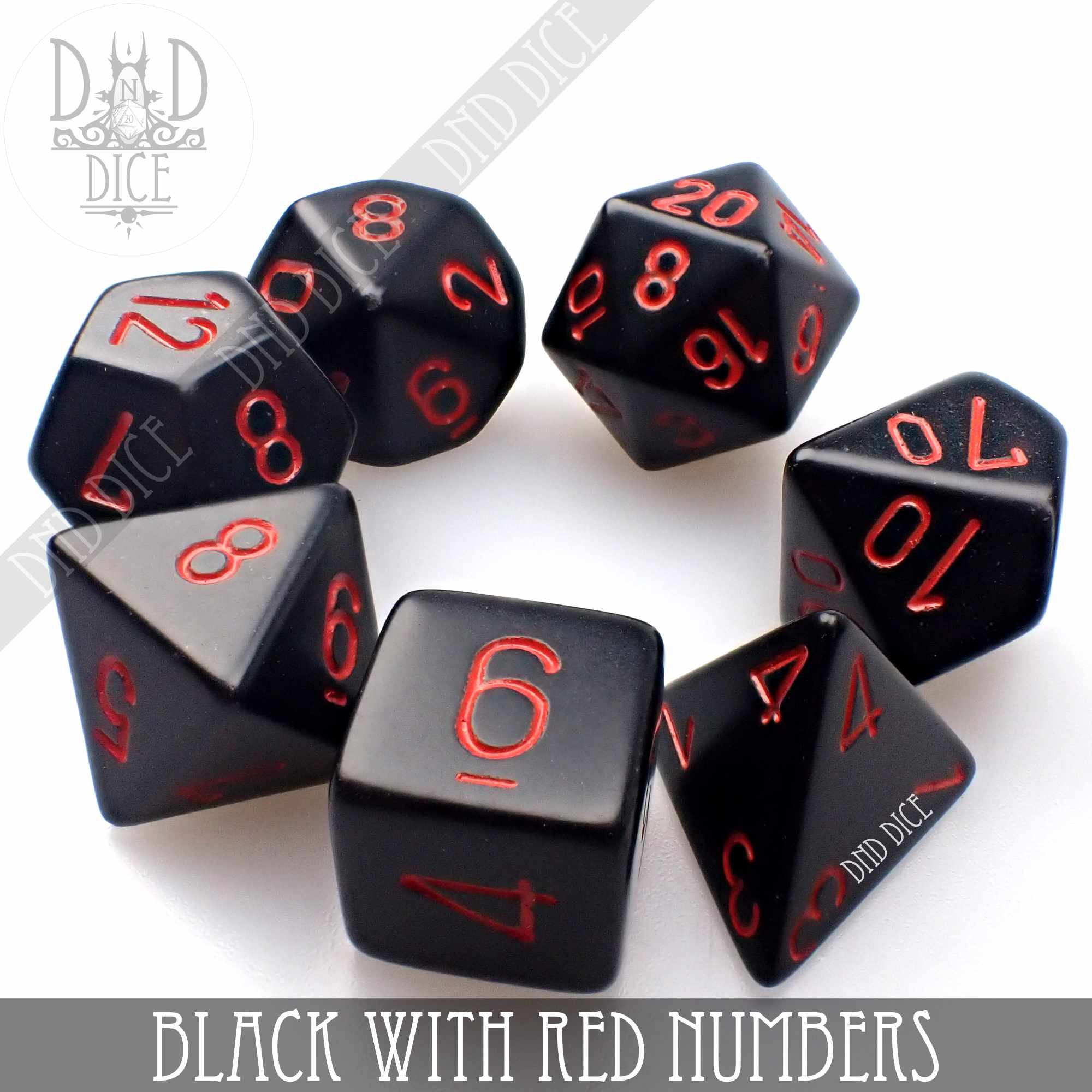 Black with Red Numbers Build Your Own Set - Image 3