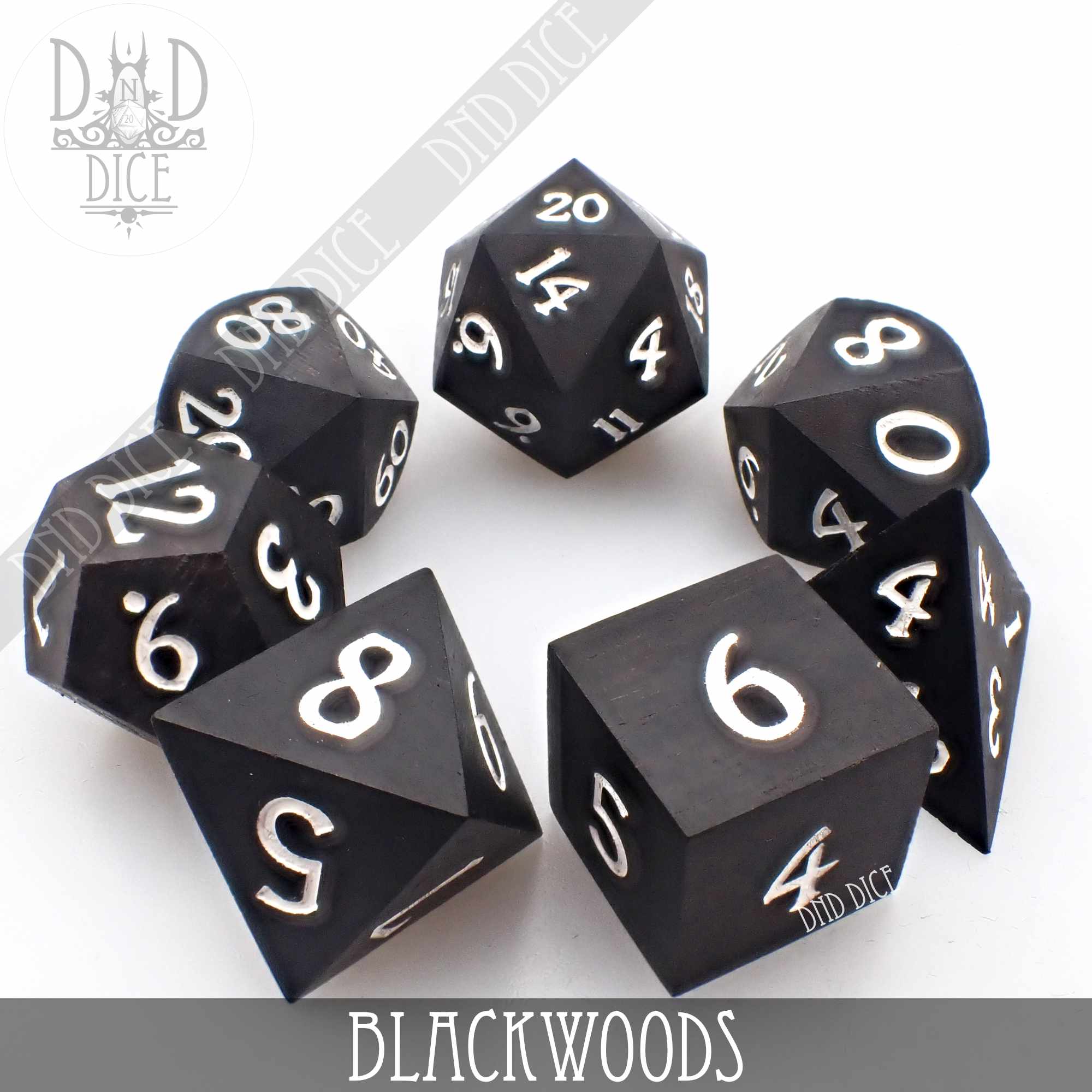 Blackwoods Wood Dice Set (Gift Box) - Image 3
