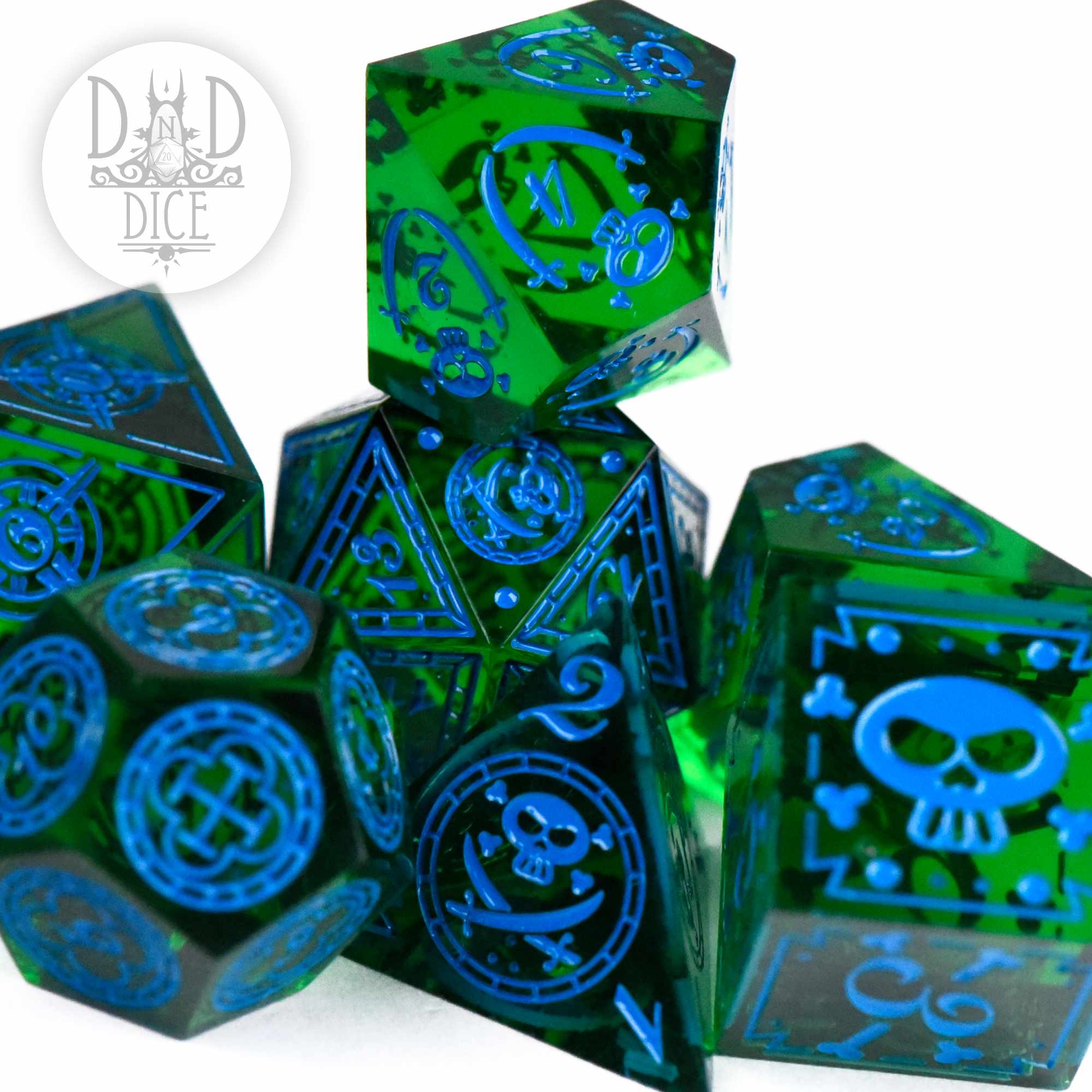 Blue Beard's Blues Handmade Dice Set - Image 2