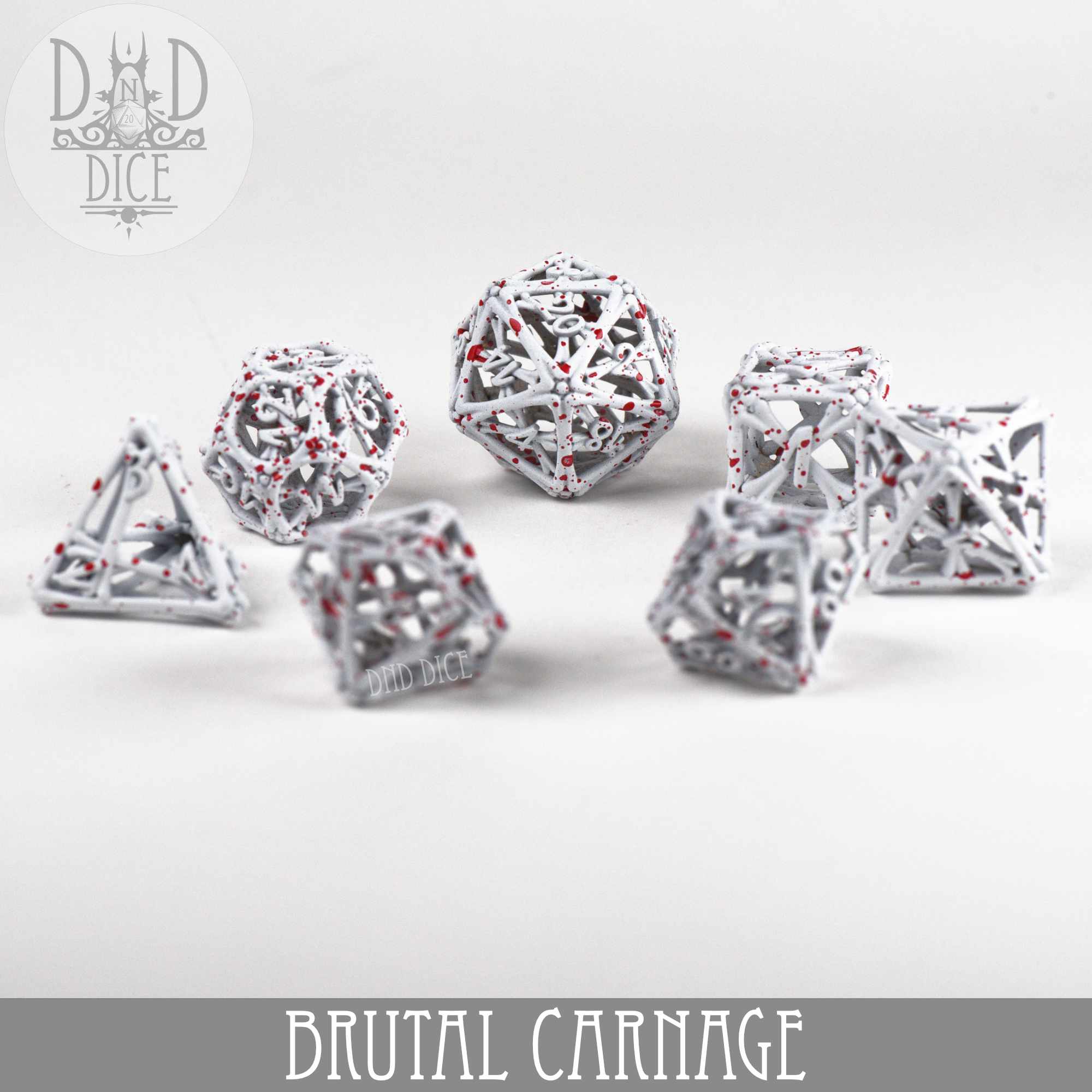 Brutal Carnage Metal Dice Set (Gift Box) - Image 3