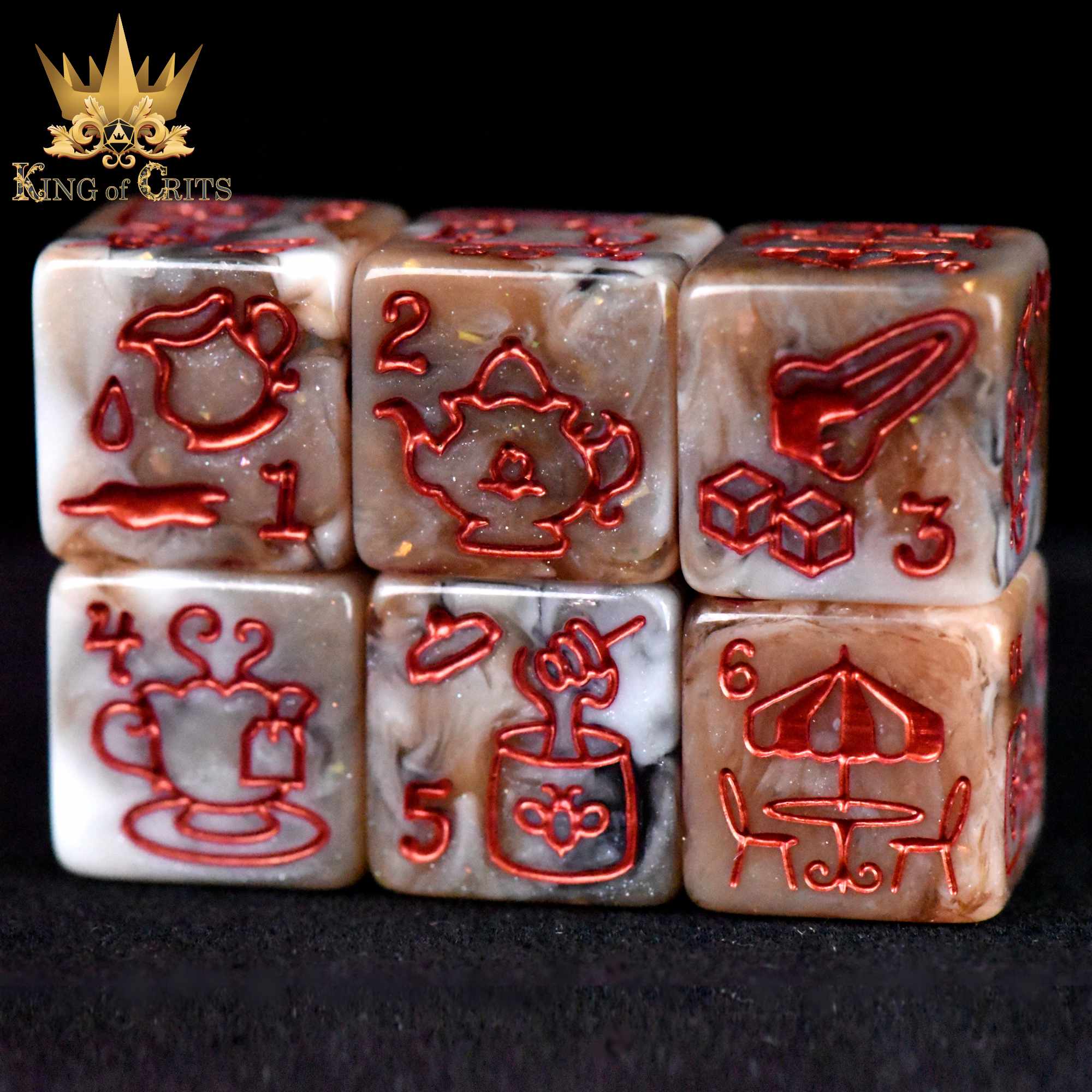 Cafe Latte 11 Dice Set - Image 6