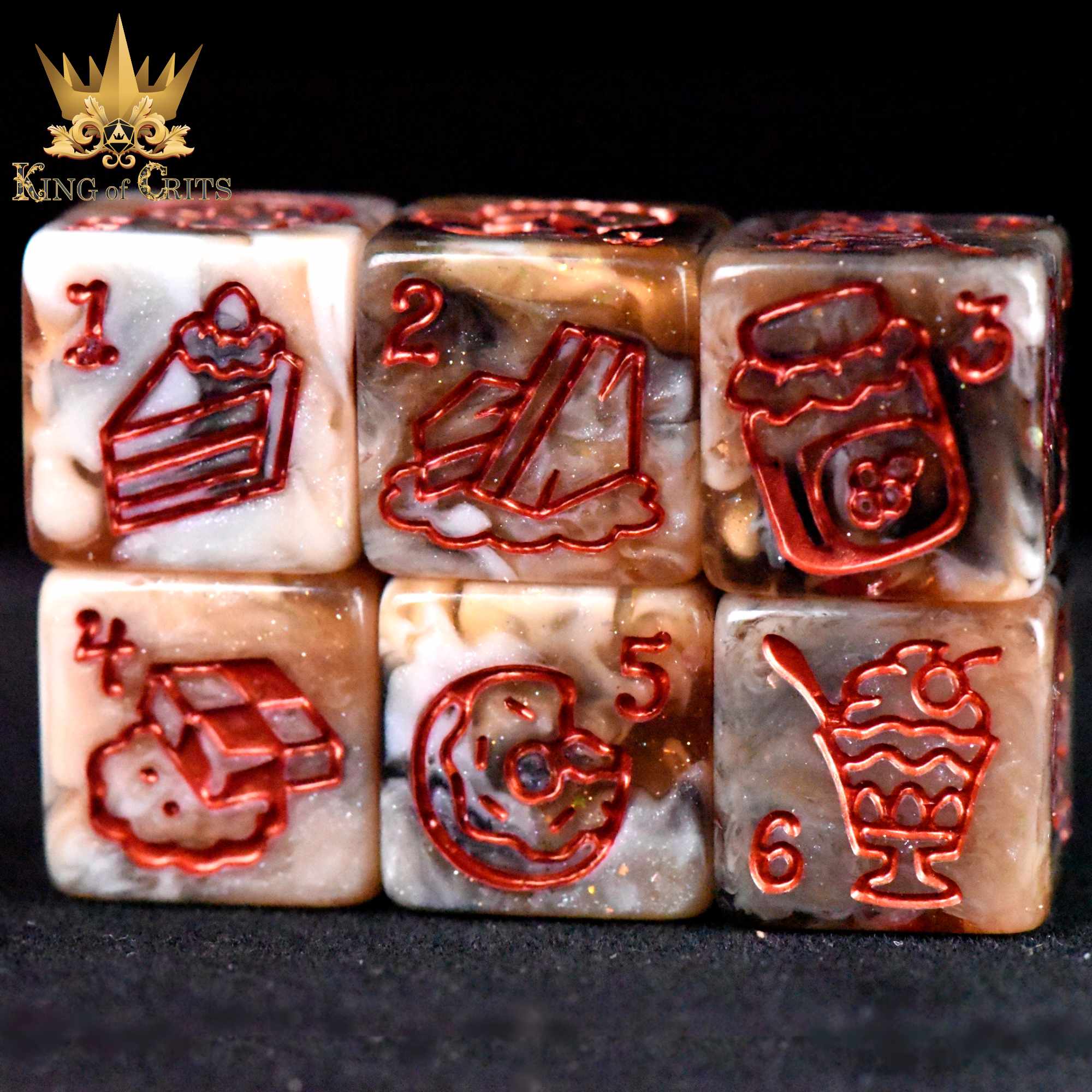 Cafe Latte 11 Dice Set - Image 7