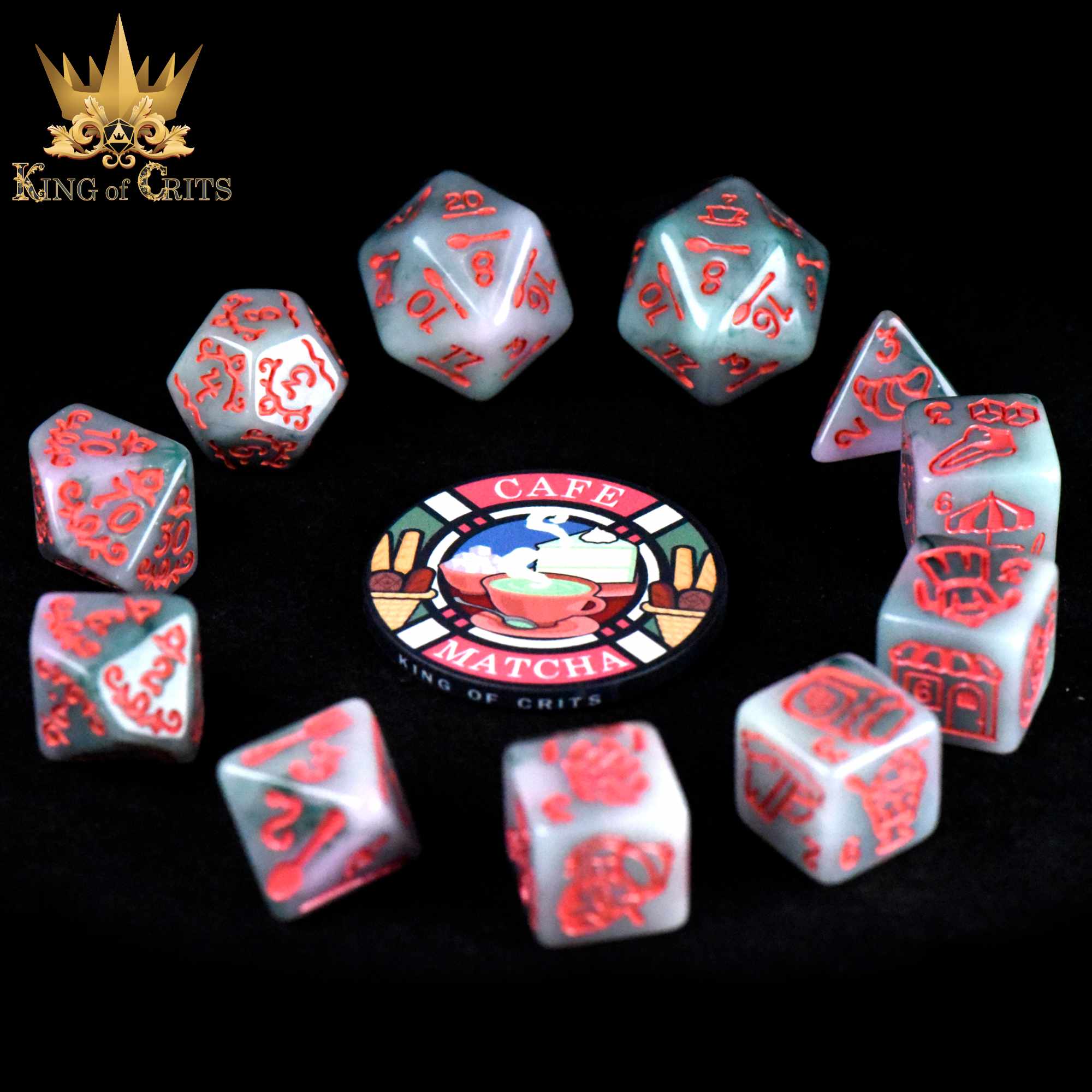 Cafe Matcha 11 Dice Set - Image 3