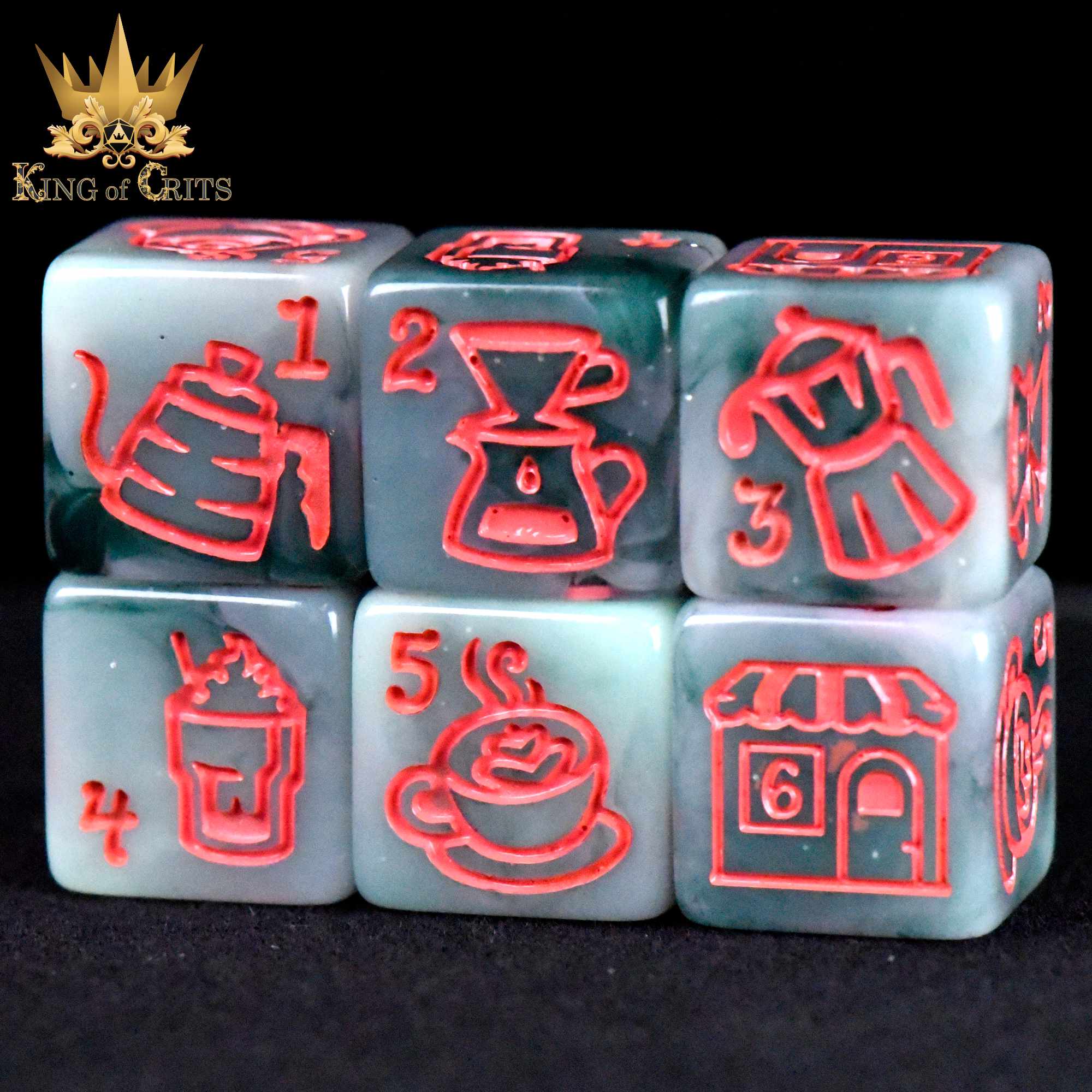 Cafe Matcha 11 Dice Set - Image 5