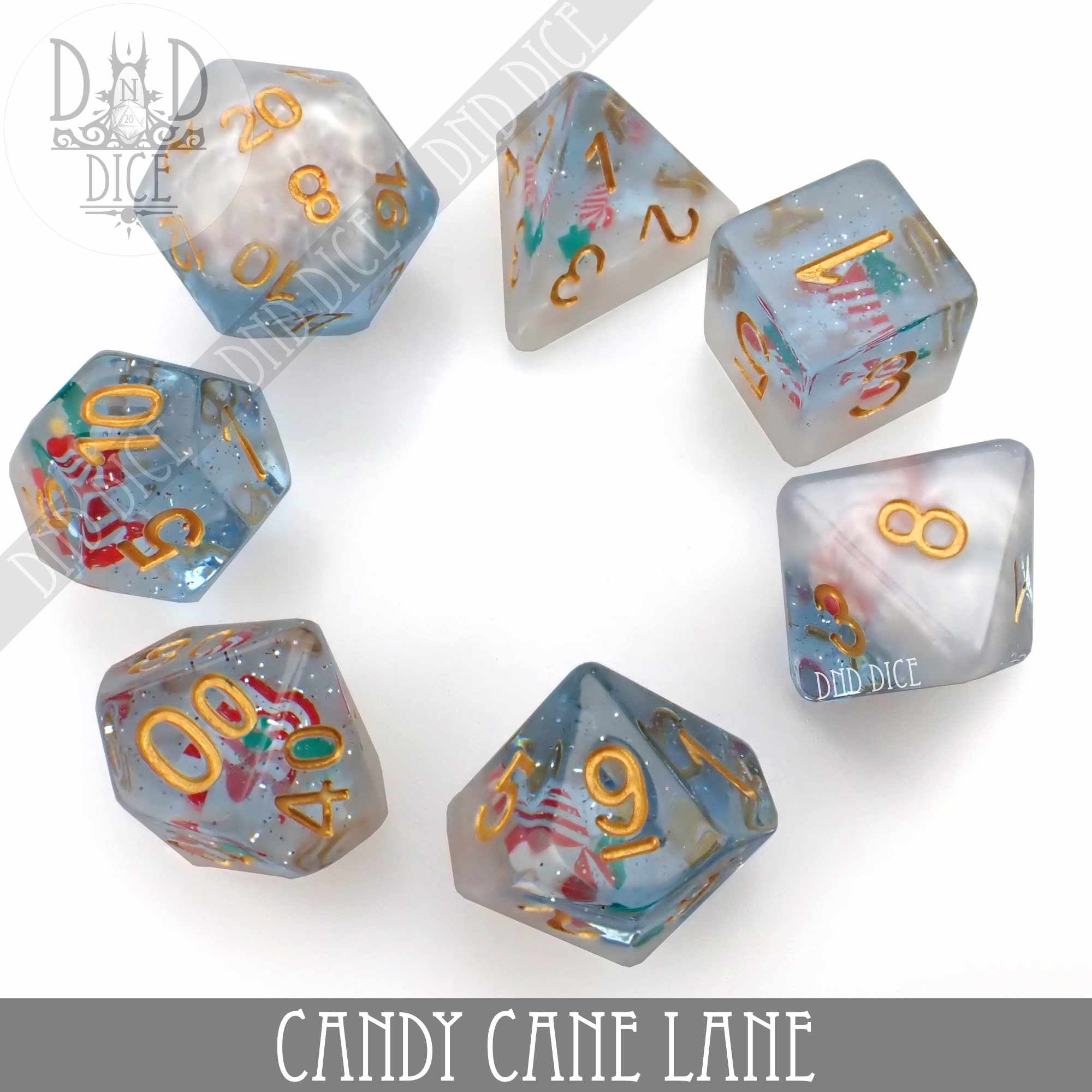 Candy Cane Lane Dice Set - Image 3