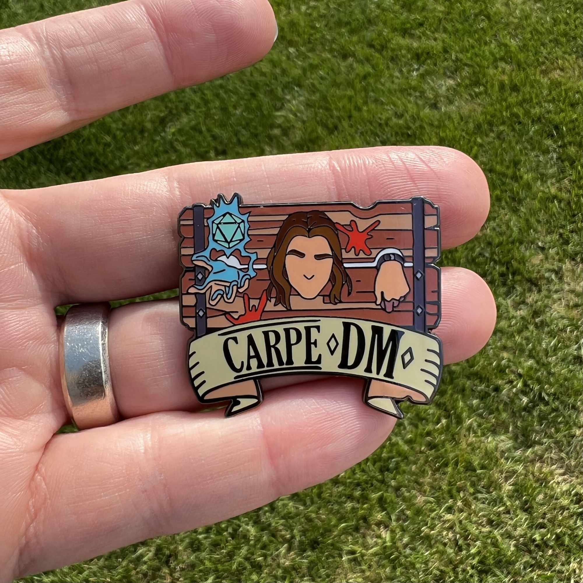 Carpe DM Enamel Pin - Image 3