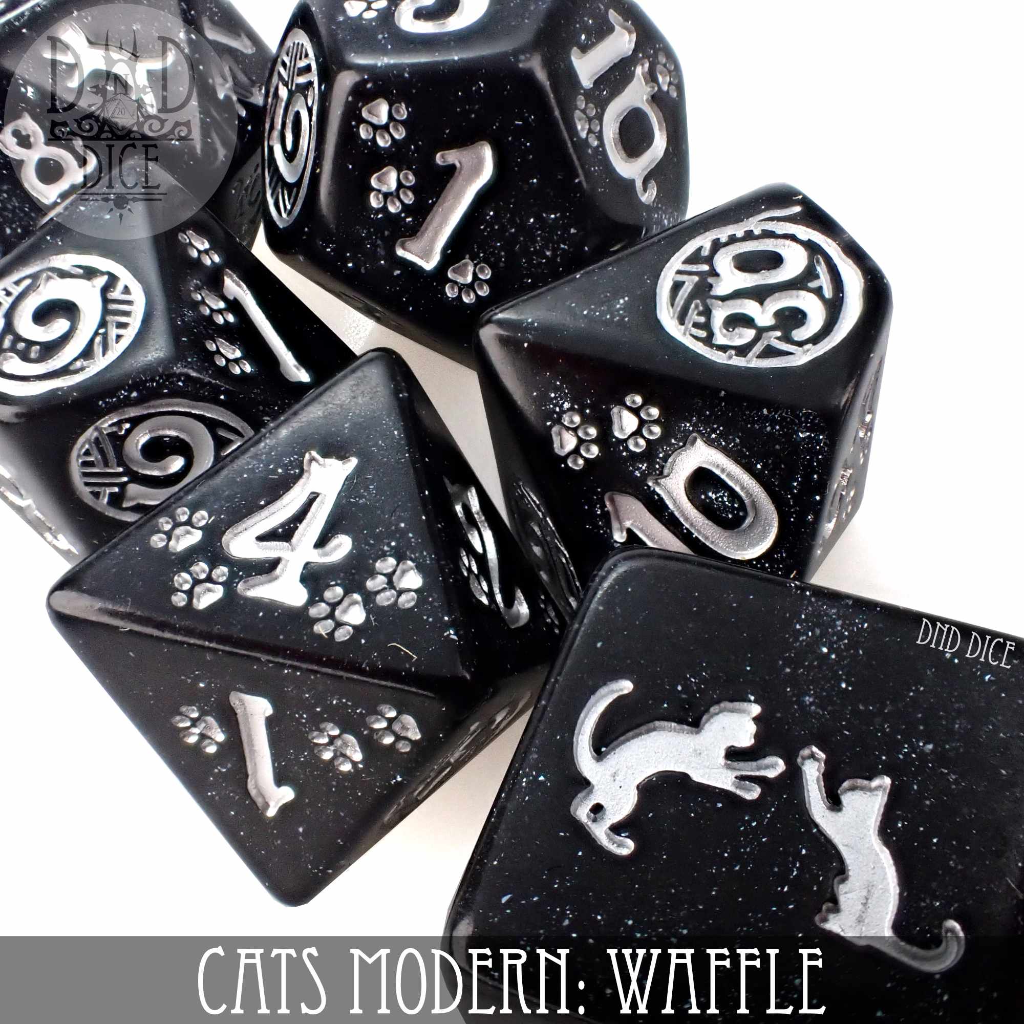 Cats Modern: Waffle Dice Set - Image 2