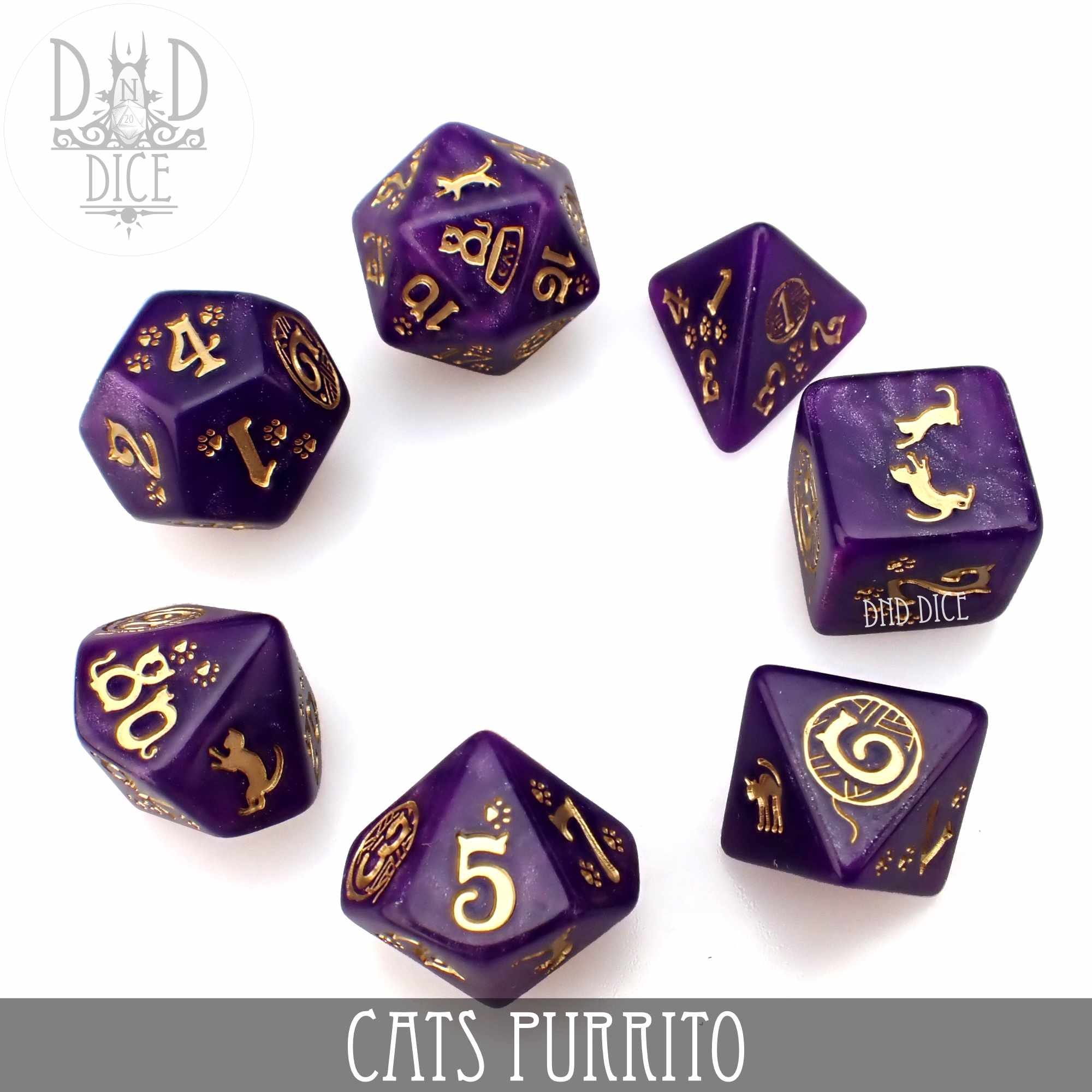 Cats: Purrito Dice Set - Image 3