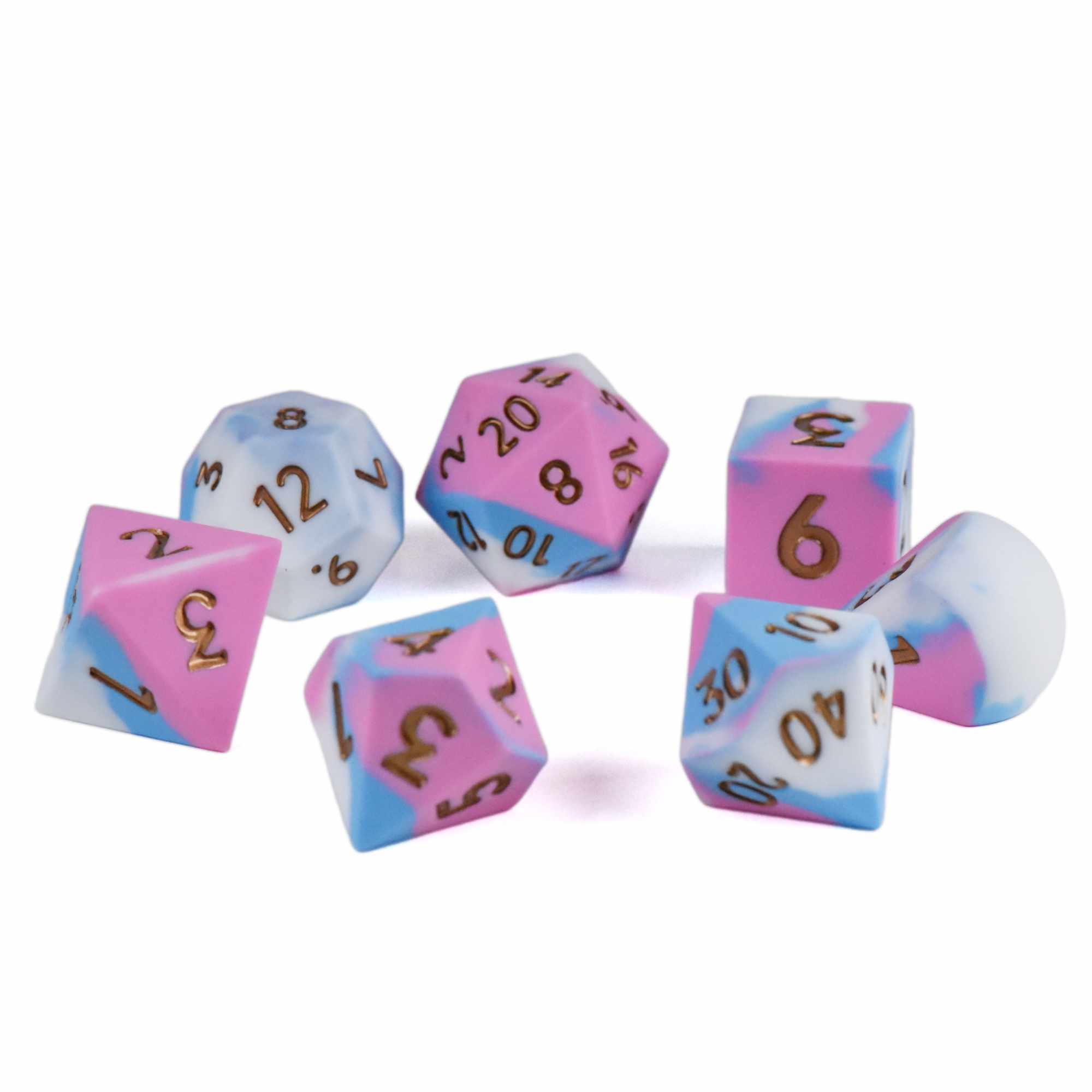 Chonky Bubblegum Silicone Dice Set (Oversized) - Image 3