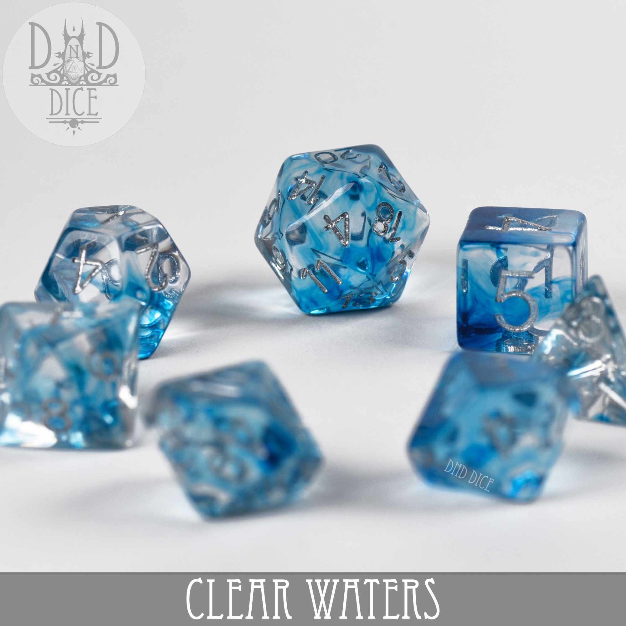 Clear Waters Dice Set - Image 3