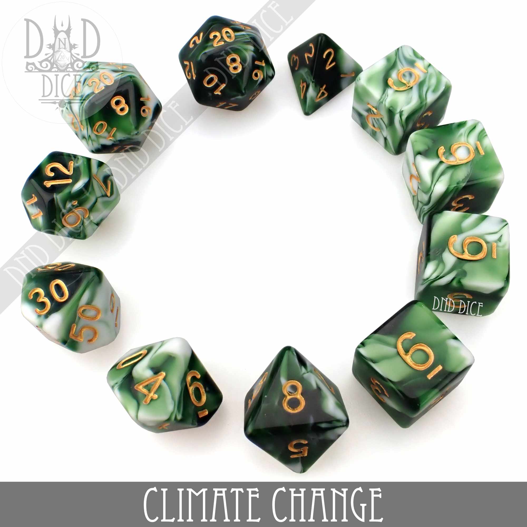 Climate Change 7 or 11 Dice Set - Image 3
