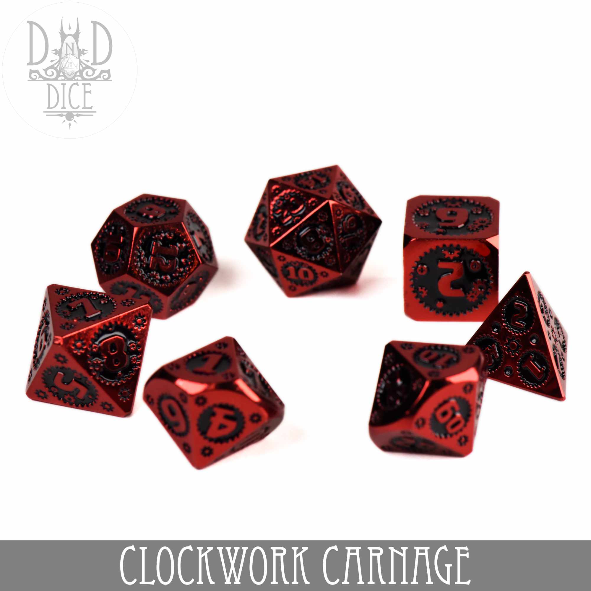Clockwork Carnage Metal Dice Set - Image 3