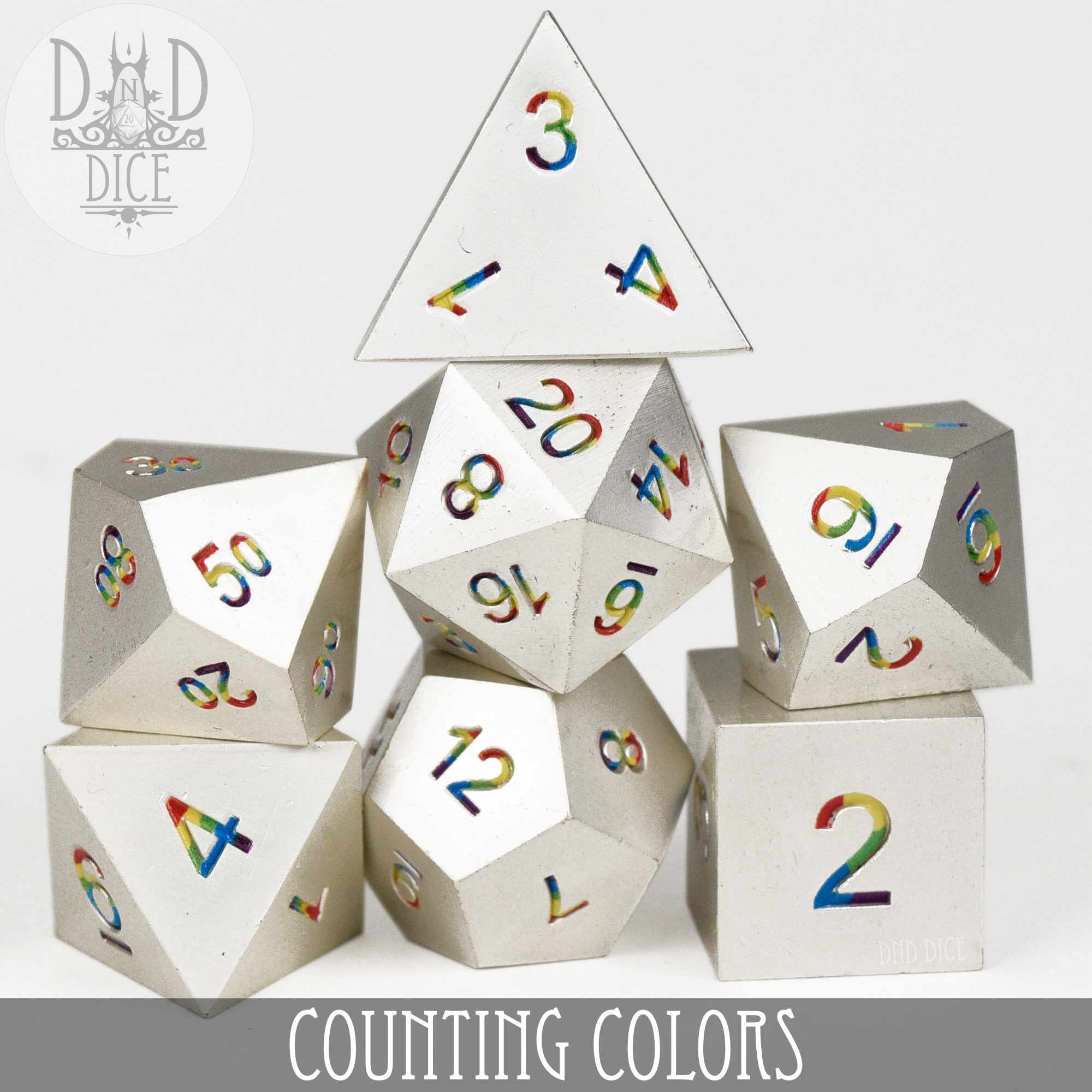 Counting Colors Metal Dice Set - Image 2