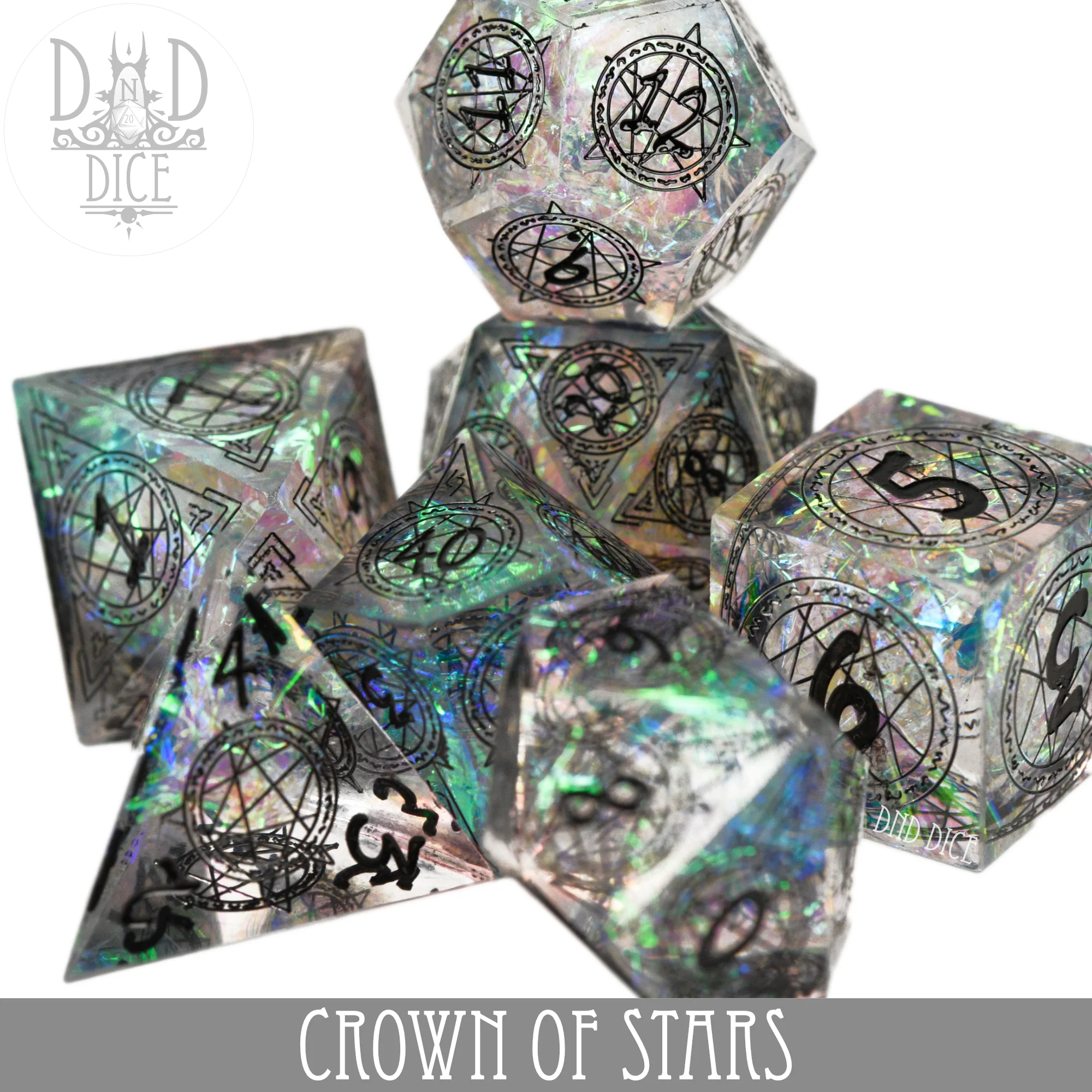 Crown of Stars Handmade Dice Set - Image 2