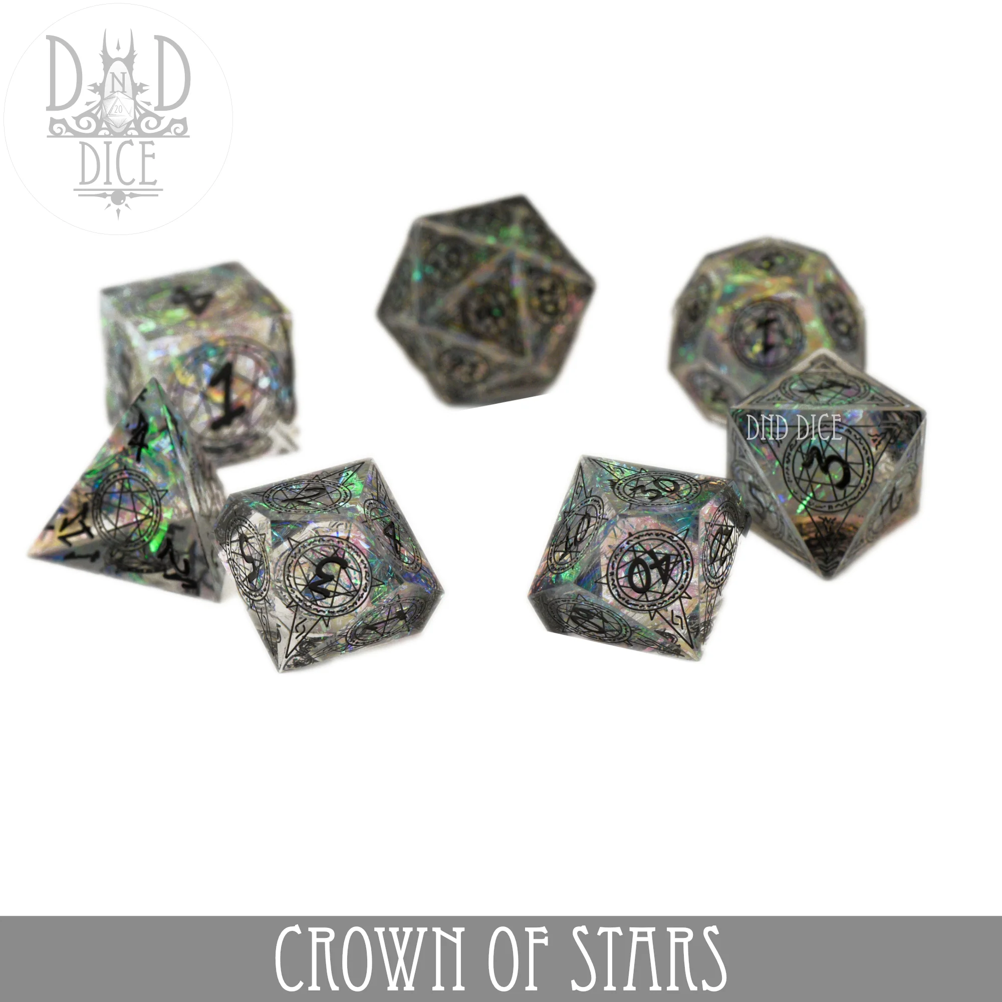 Crown of Stars Handmade Dice Set - Image 3