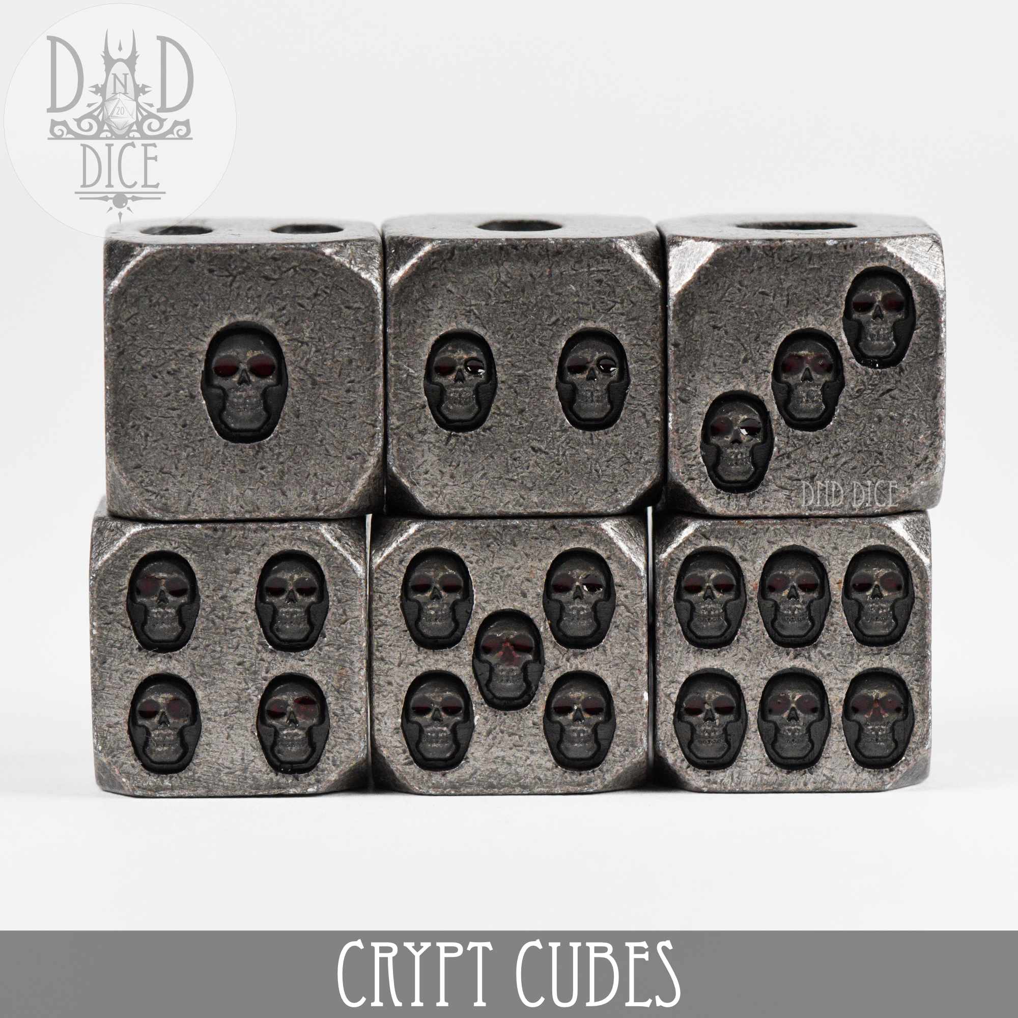 Crypt Cubes 6D6 Metal Dice Set - Image 3
