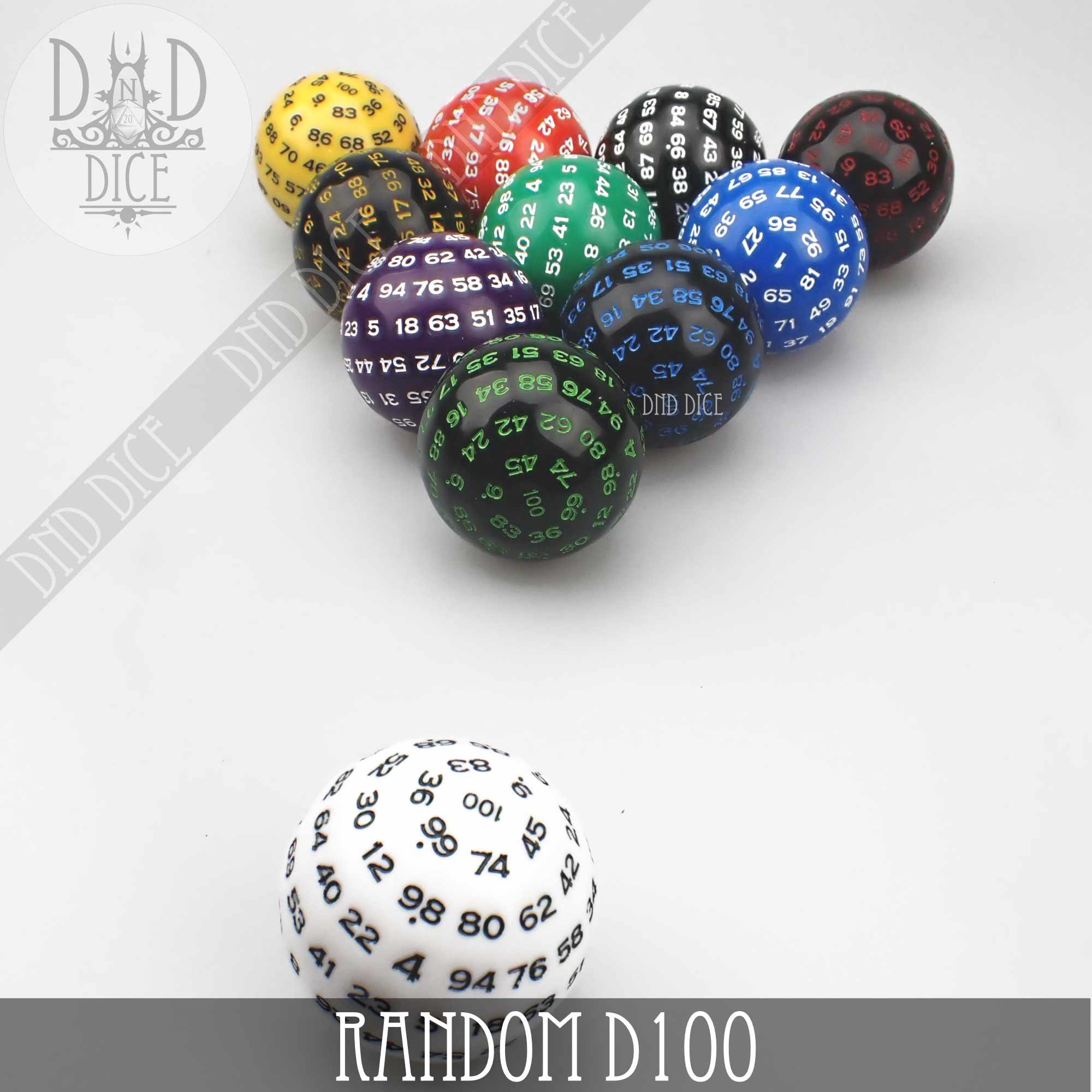 D100 Single Oversize Dice (Random Color) - Image 3