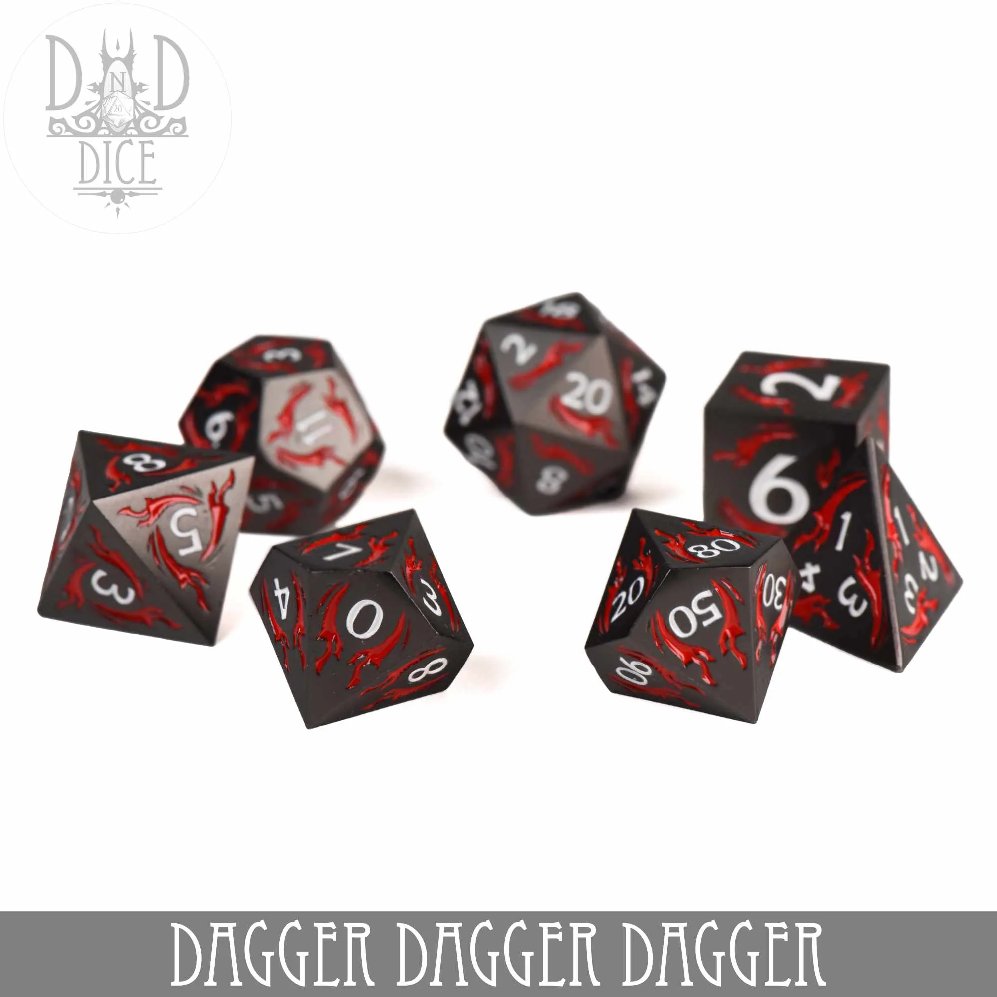 Dagger Dagger Dagger Metal Dice Set - Image 3