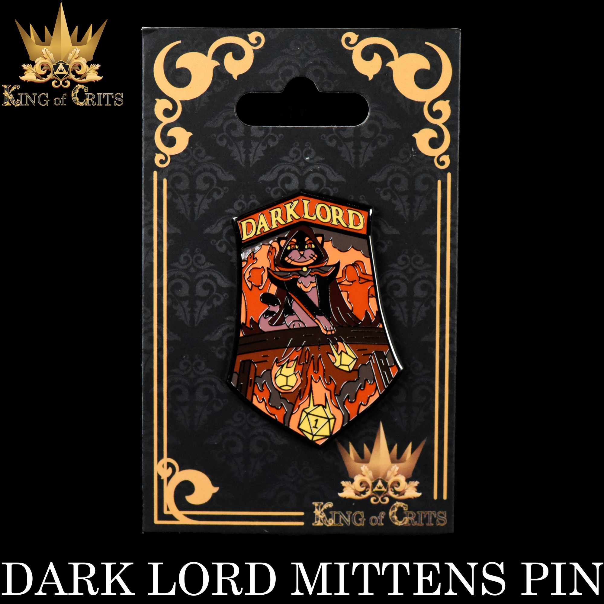 Dark Lord Mittens Enamel Pin - Image 3