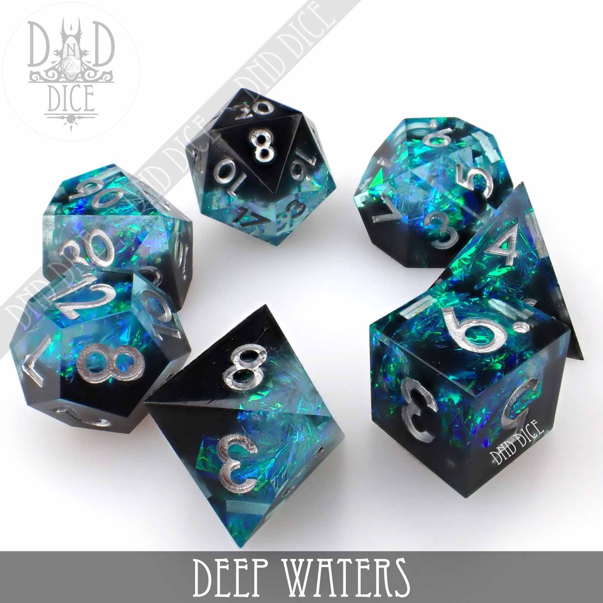 Deep Waters Handmade Dice Set - Image 3