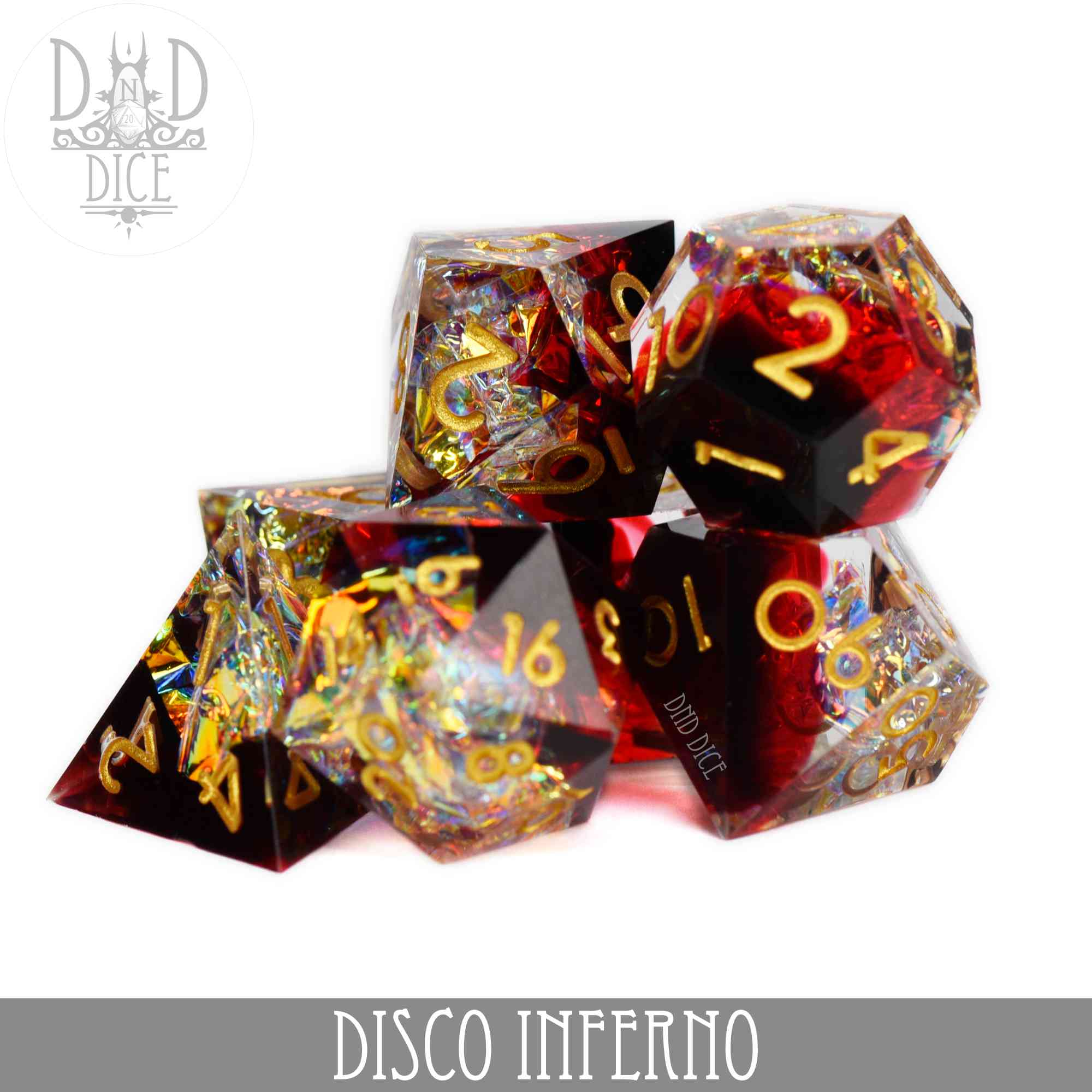 Disco Inferno Handmade Dice Set - Image 2