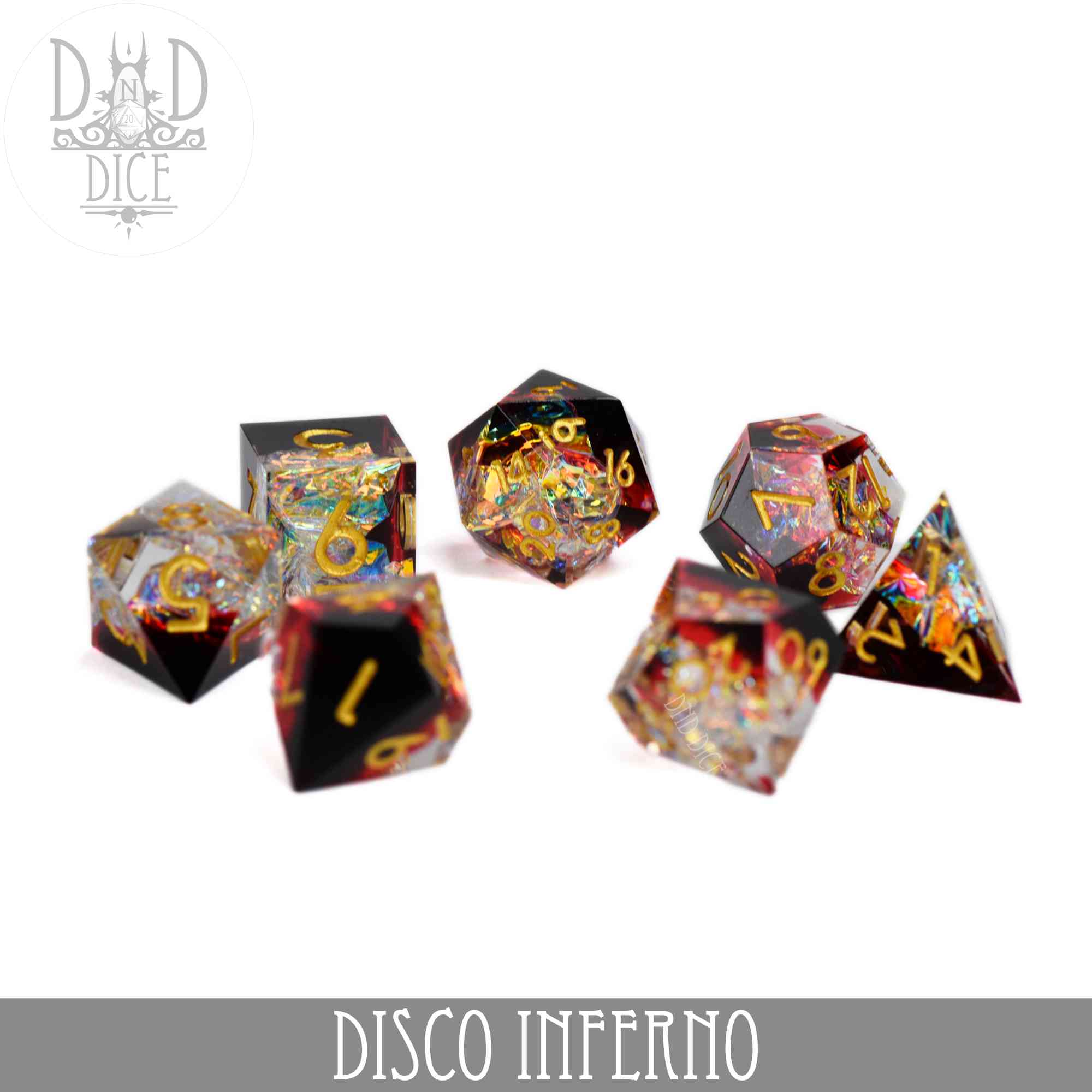 Disco Inferno Handmade Dice Set - Image 3