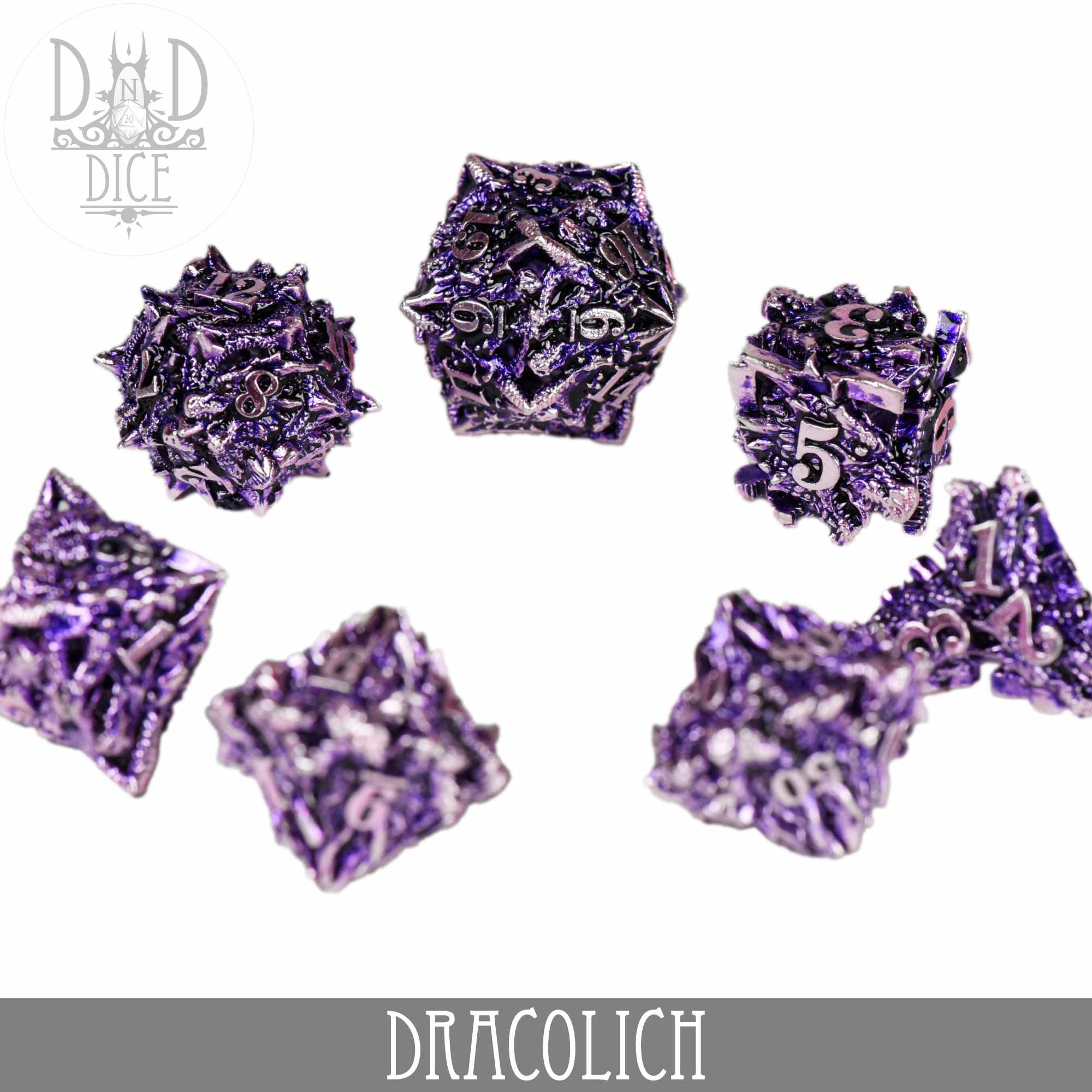 Dracolich Metal Dice Set (Gift Box) - Image 2