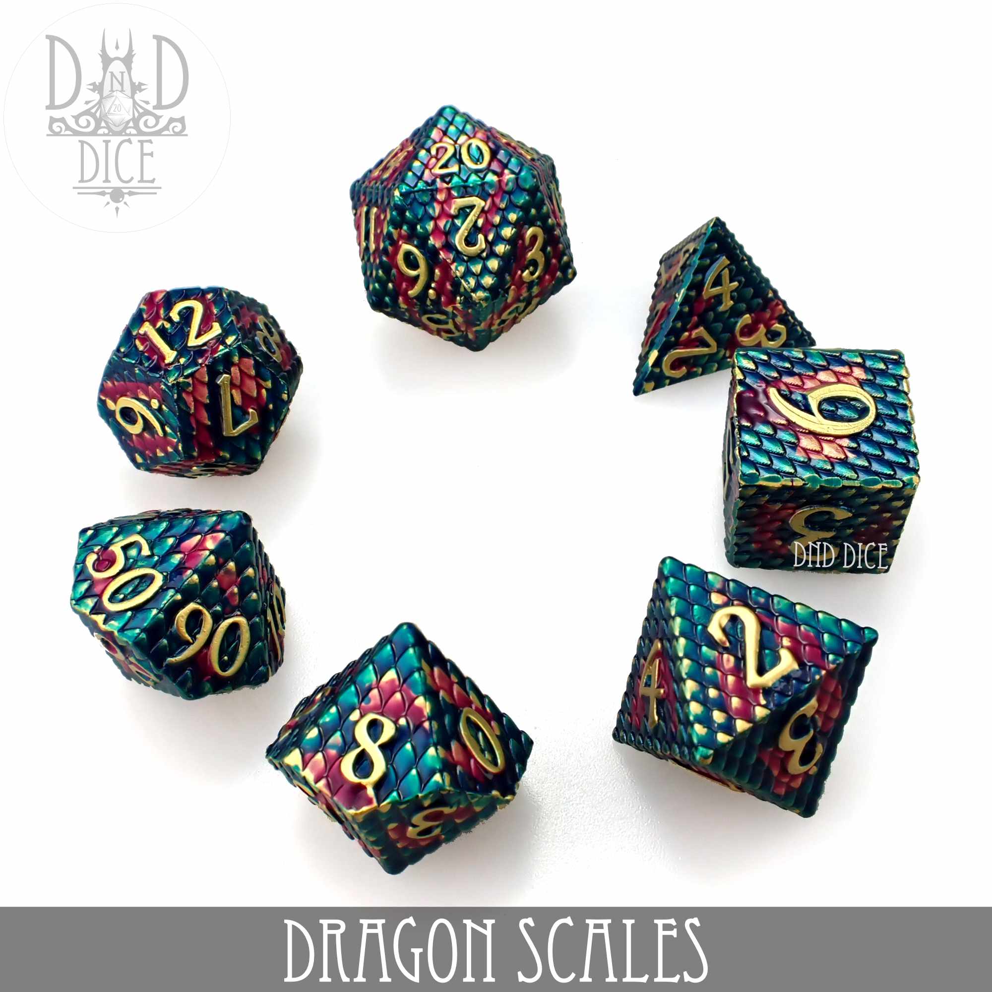 Dragon Scales Metal Dice Set - Image 3