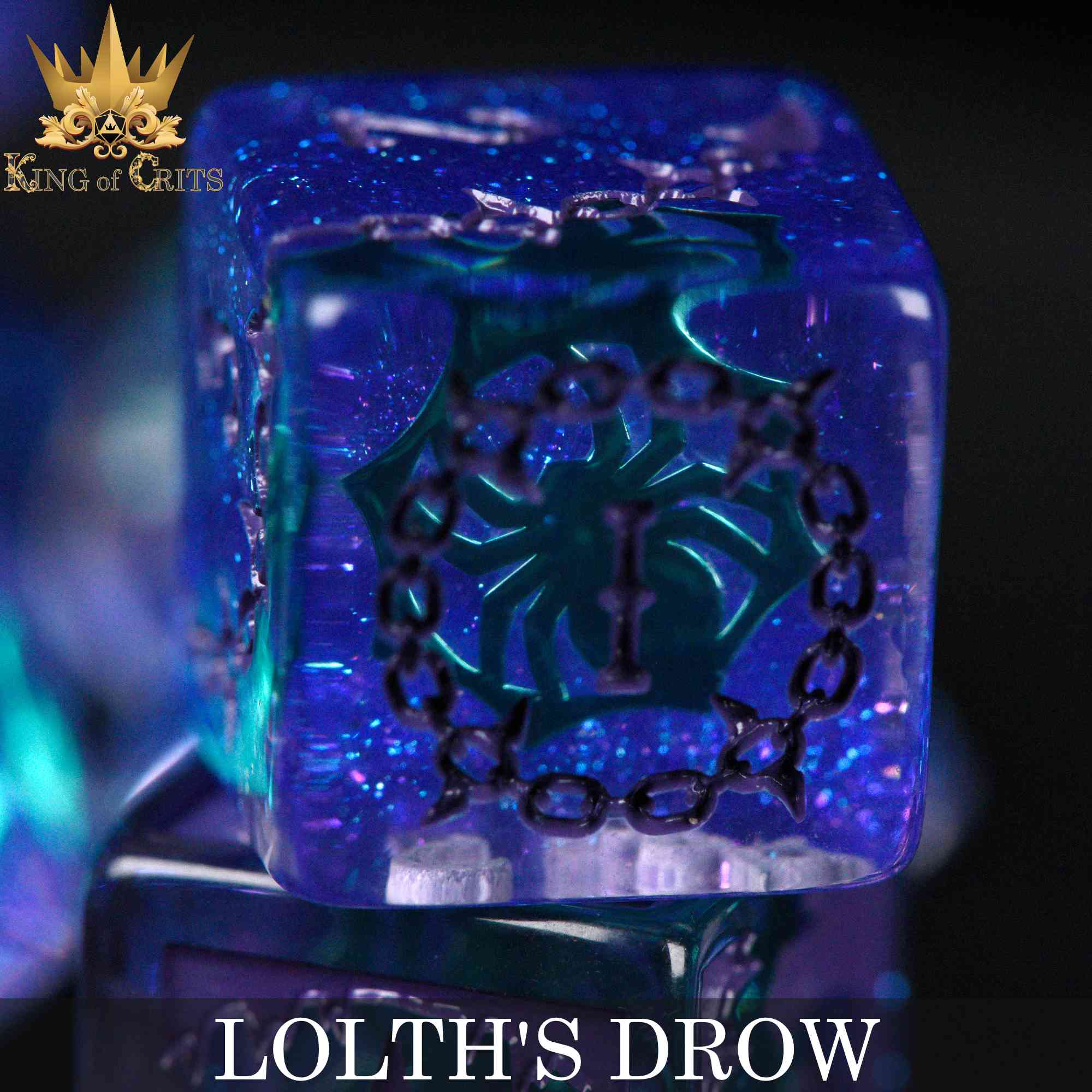 Lolth's Drow 11 Dice Set - Image 4