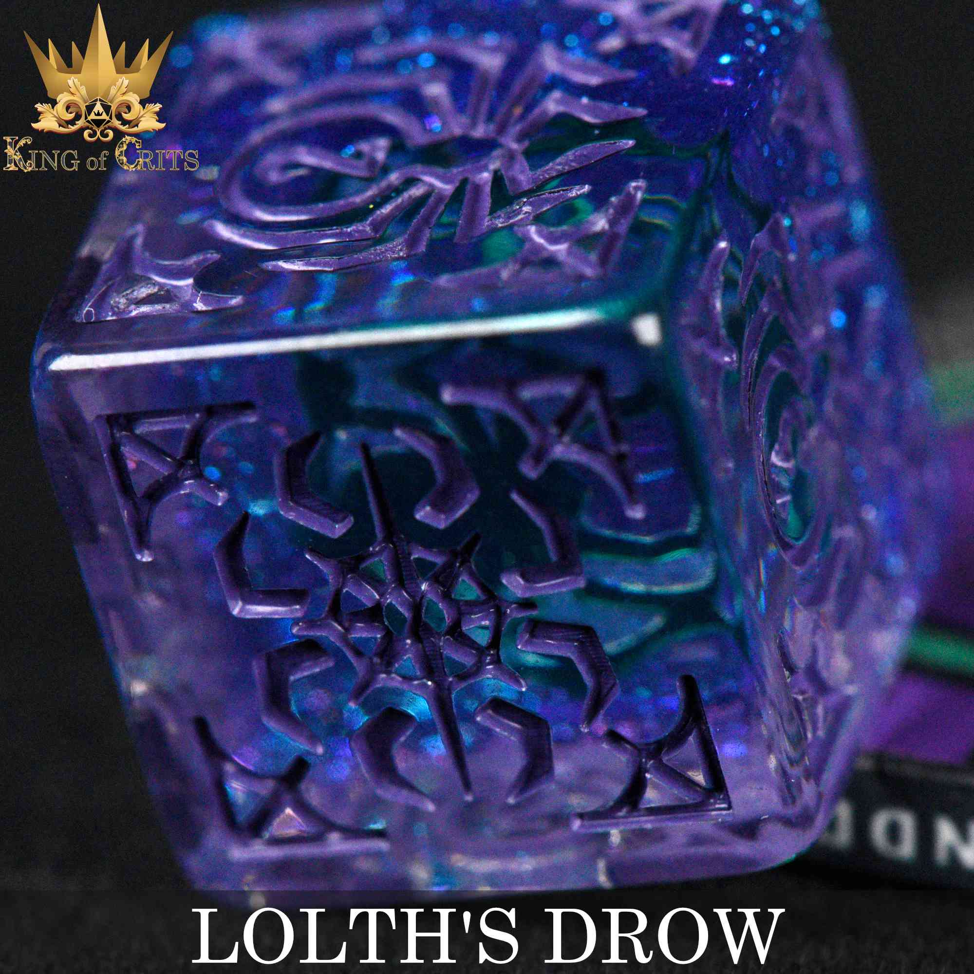 Lolth's Drow 11 Dice Set - Image 5
