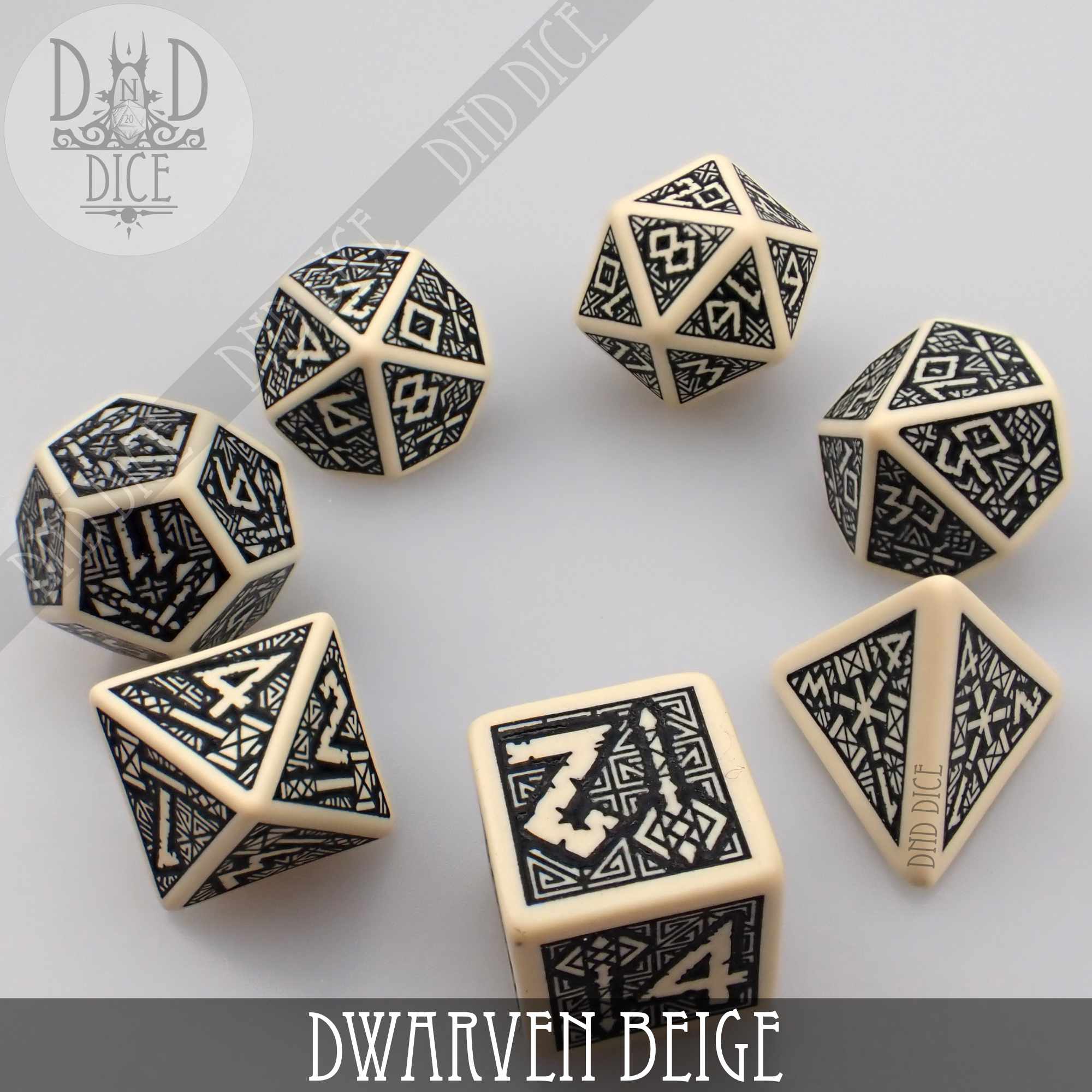 Dwarven Beige Dice Set - Image 3