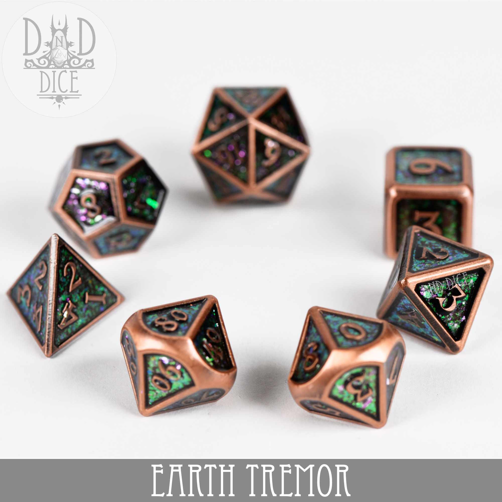 Earth Tremor Metal Dice Set - Image 3