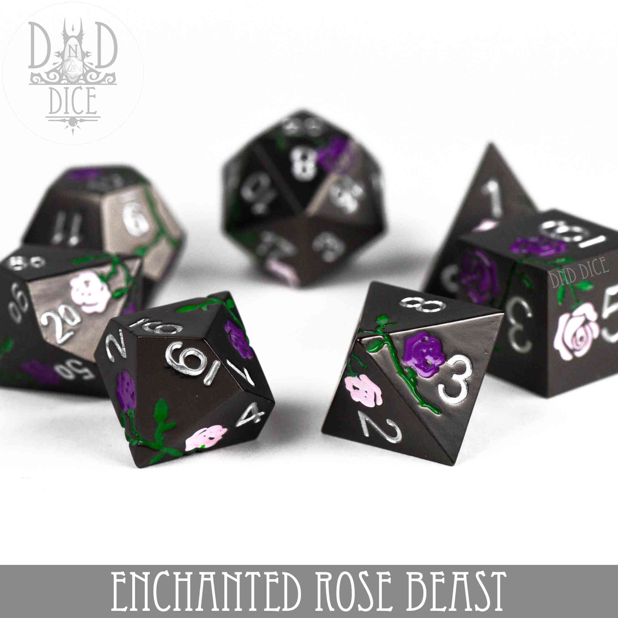 Enchanted Rose: Beast - Metal Dice Set - Image 3