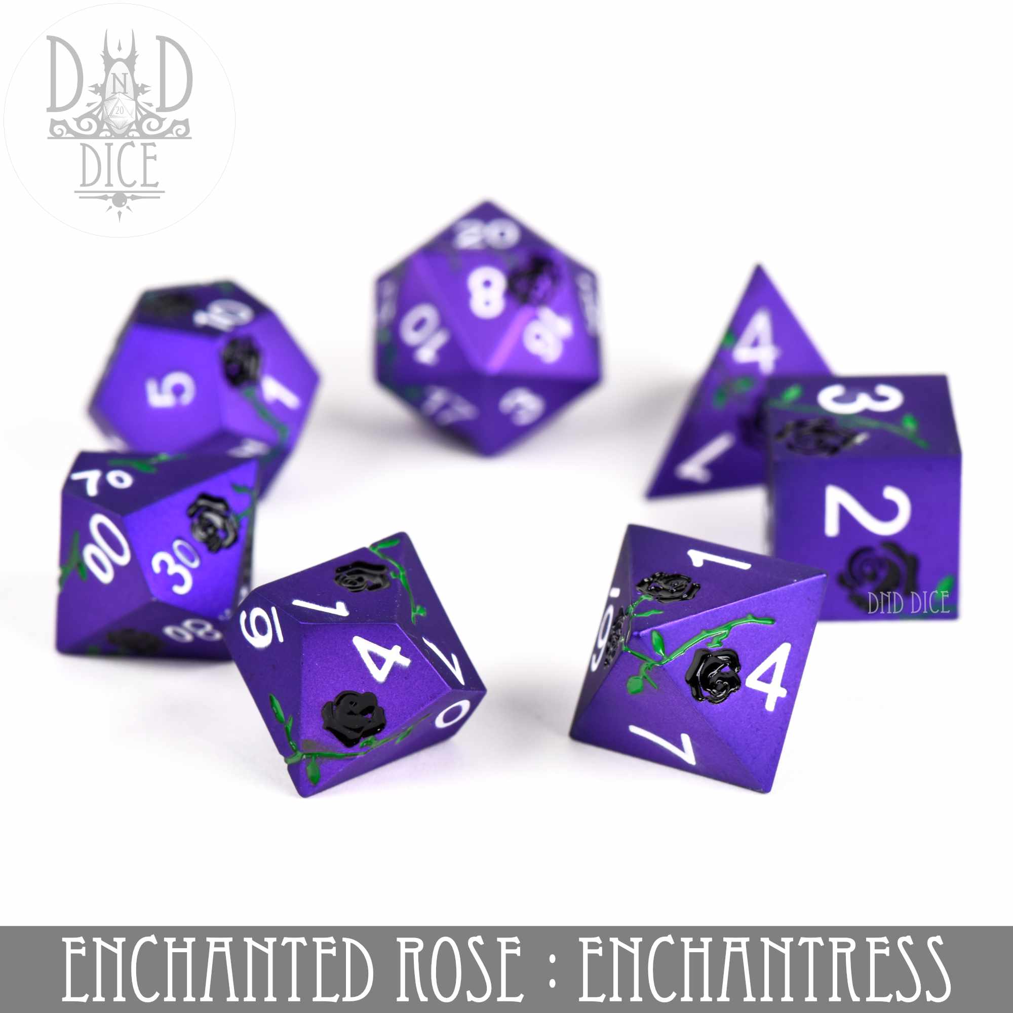 Enchanted Rose: Enchantress - Metal Dice Set - Image 3