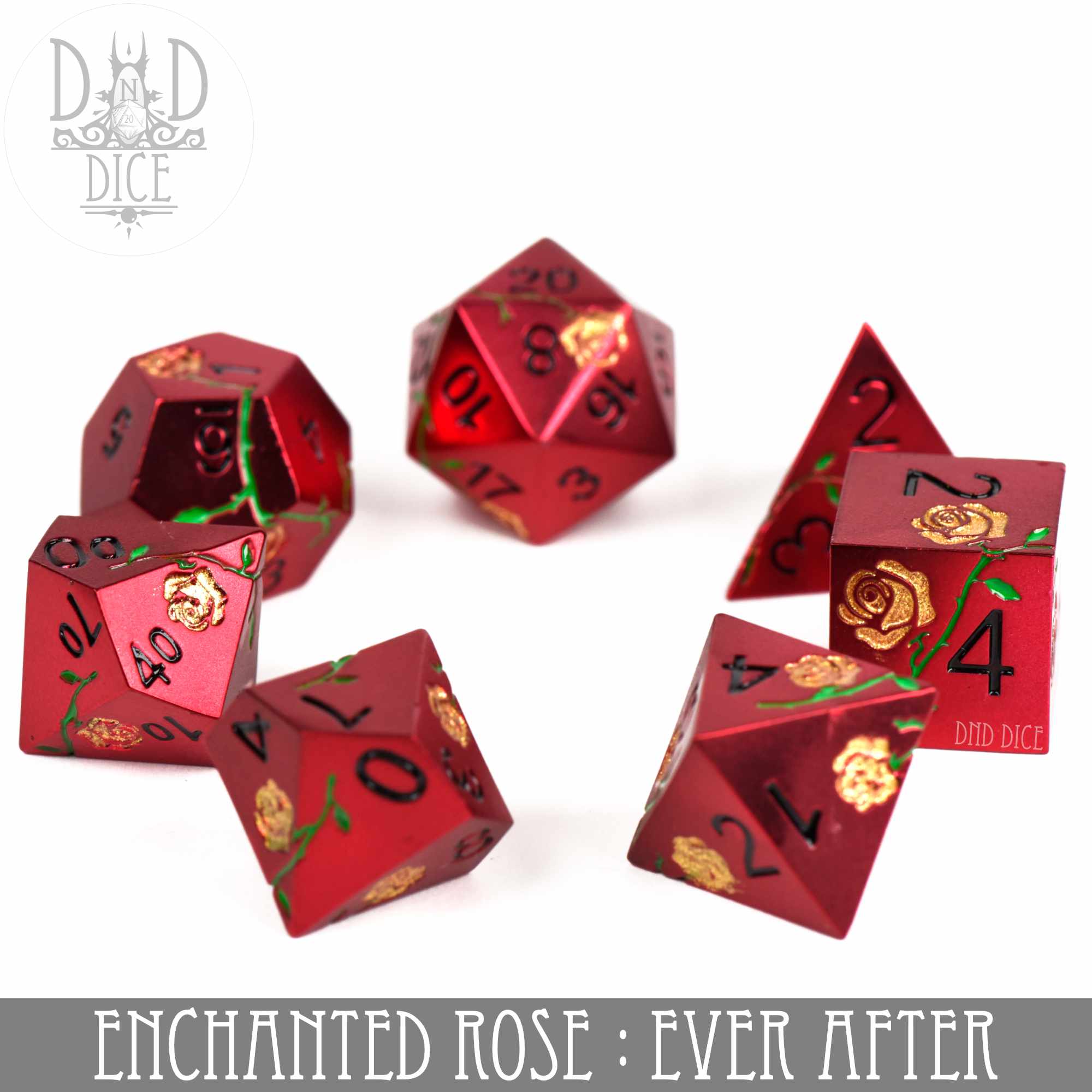 Enchanted Rose: Ever After - Metal Dice Set - Image 3