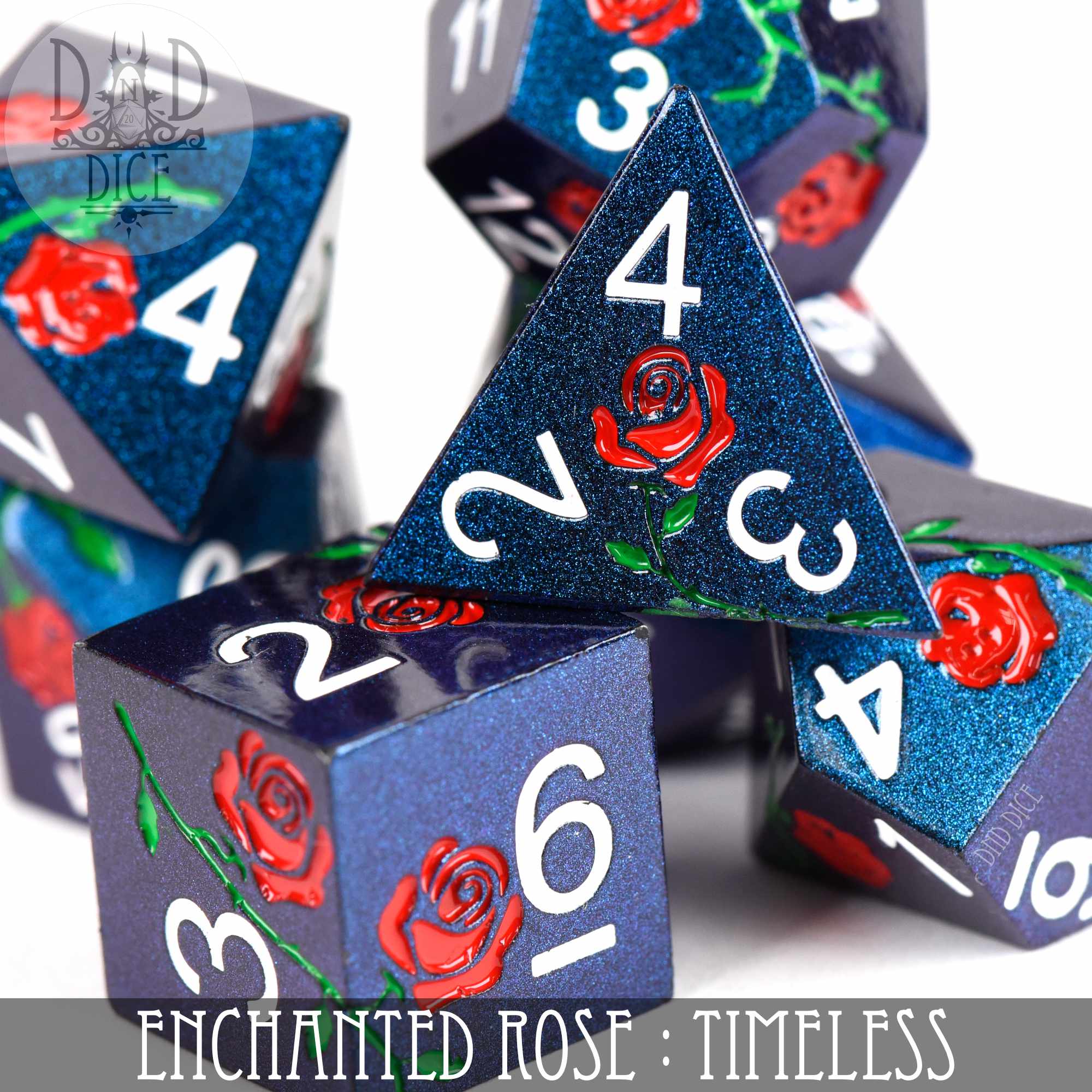 Enchanted Rose: Timeless - Metal Dice Set - Image 2