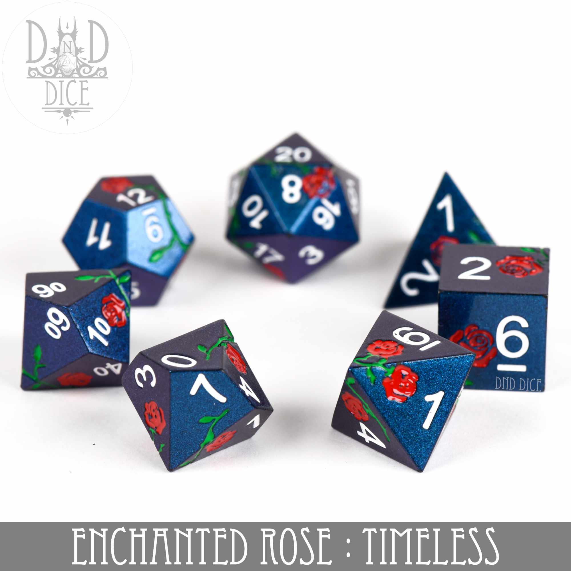 Enchanted Rose: Timeless - Metal Dice Set - Image 3