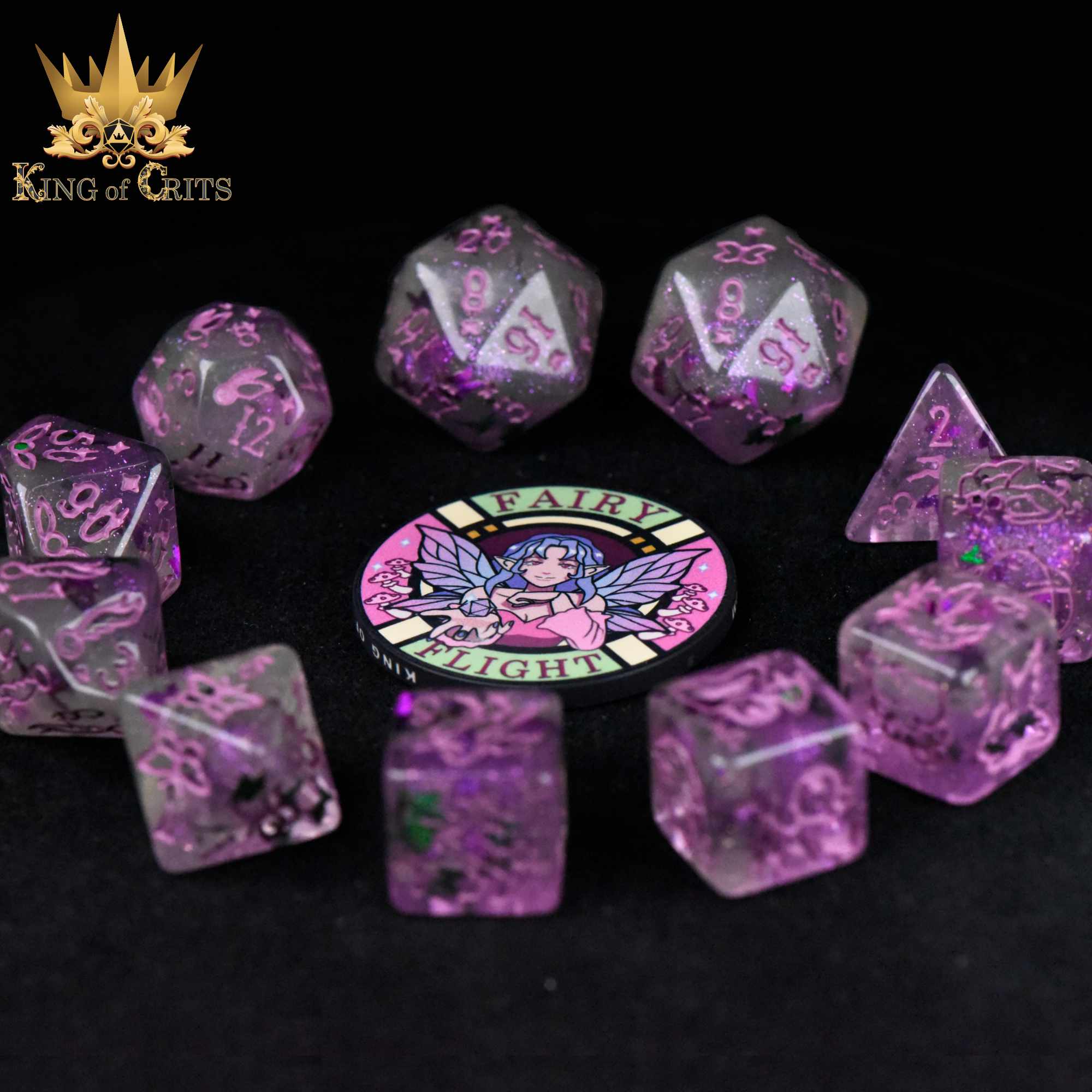 Fairy Flight 11 Dice Set - Image 3