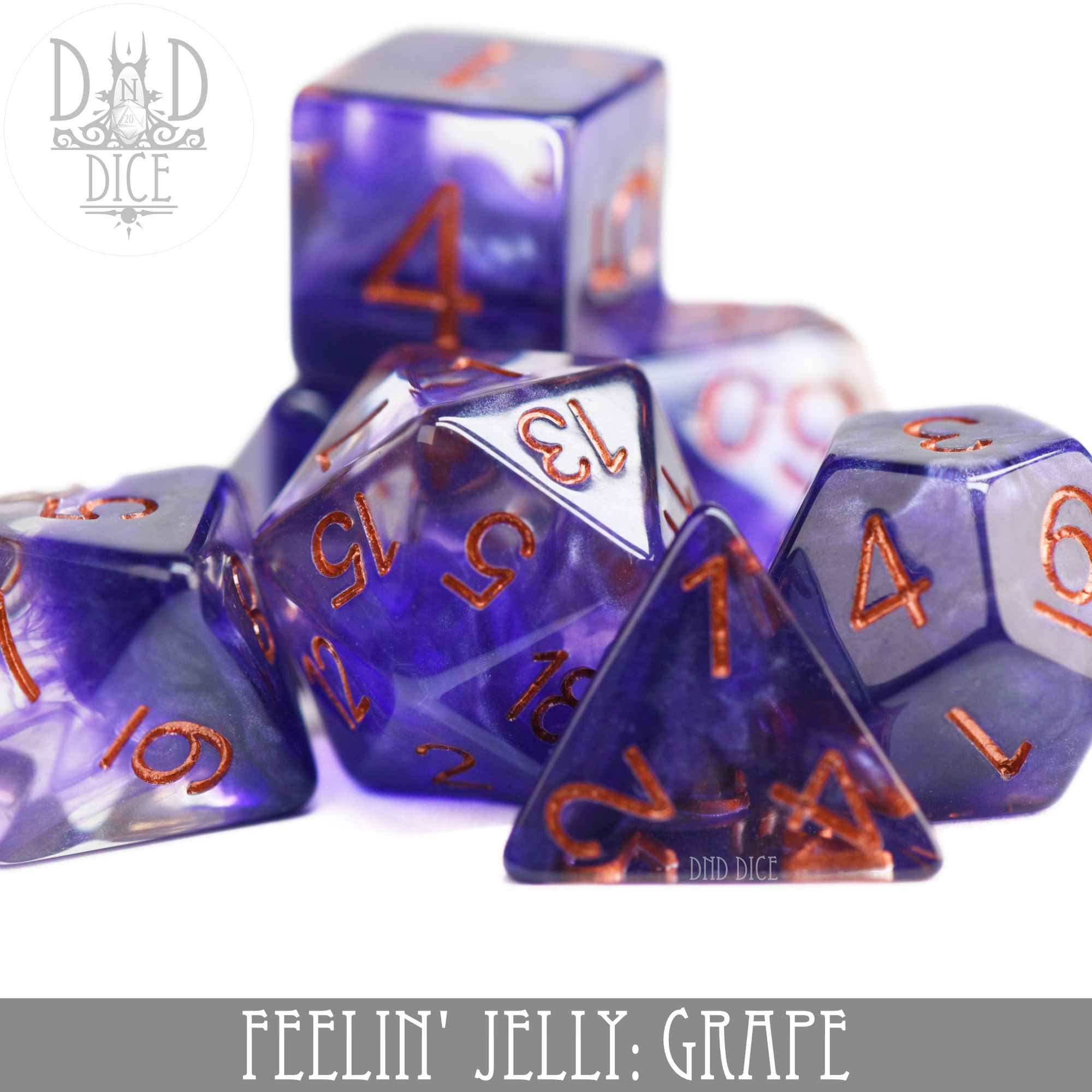 Feelin' Jelly: Grape Dice Set - Image 2