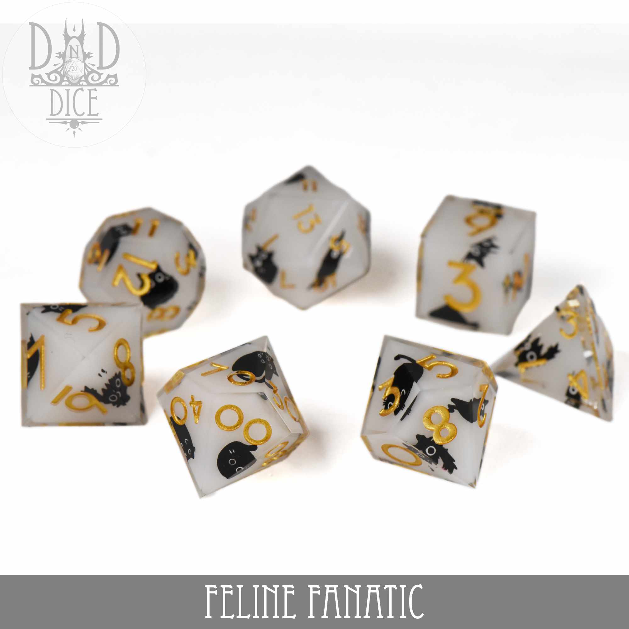 Feline Fanatic Handmade Dice Set - Image 3