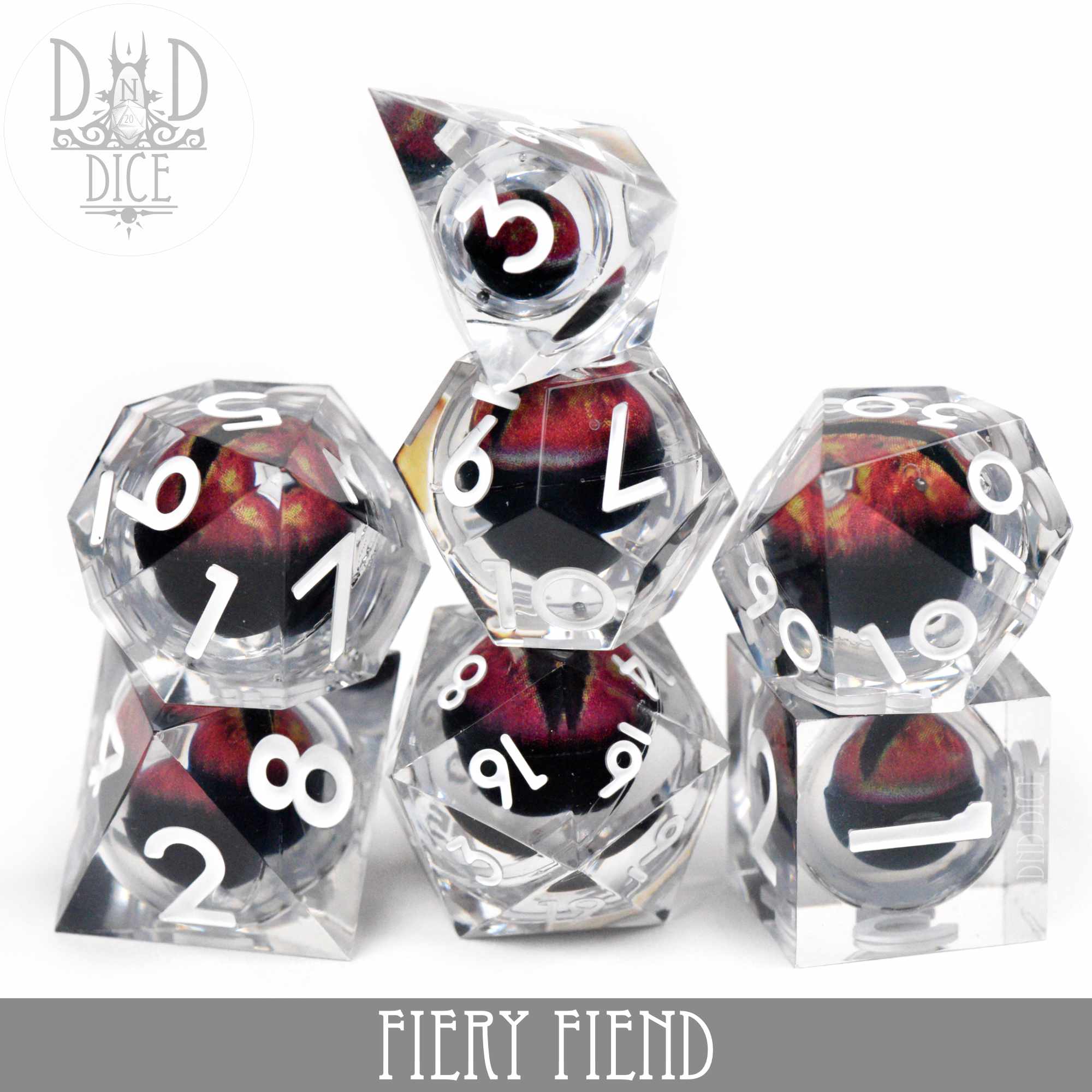 Fiery Fiend Liquid Core Dice Set - Image 2